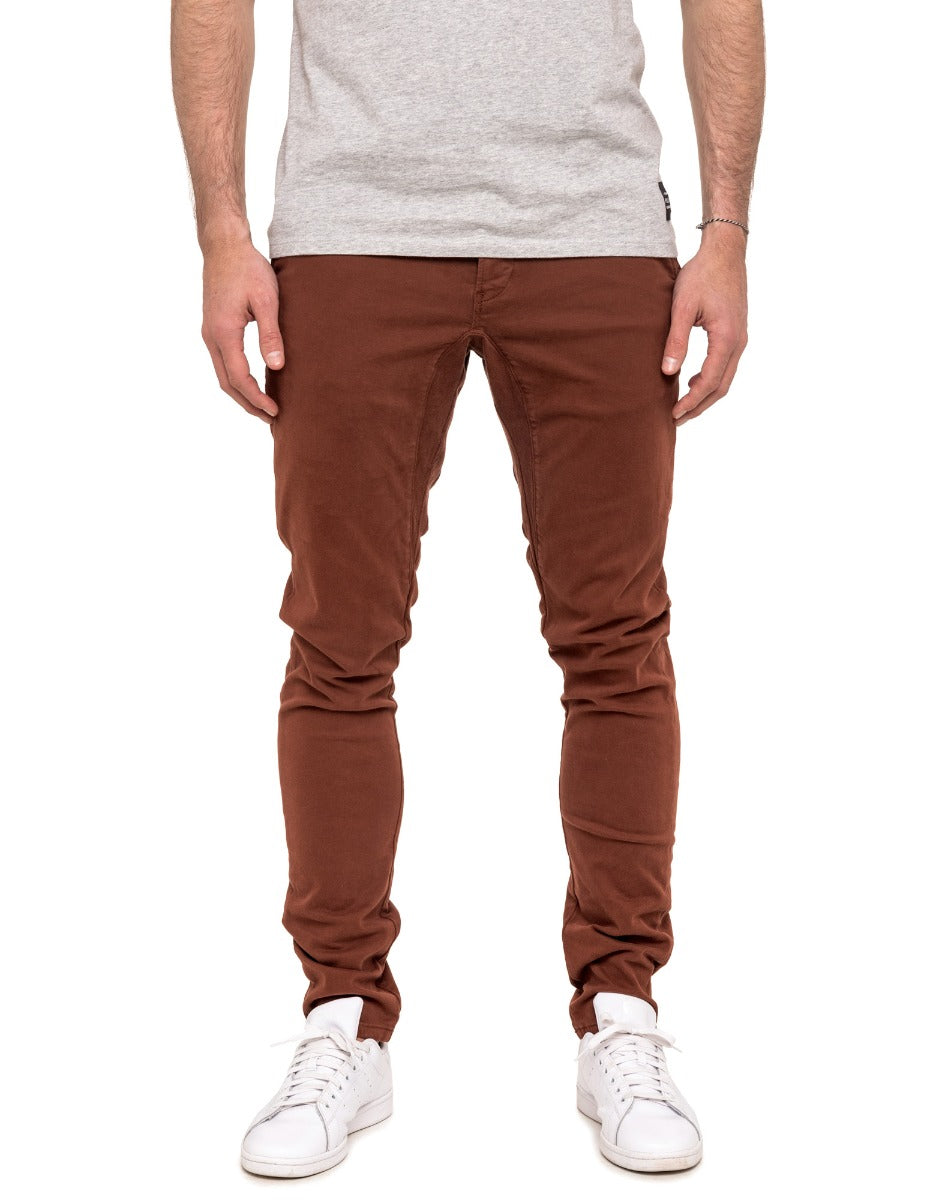 pantalon homme chino brick PULLIN en coton