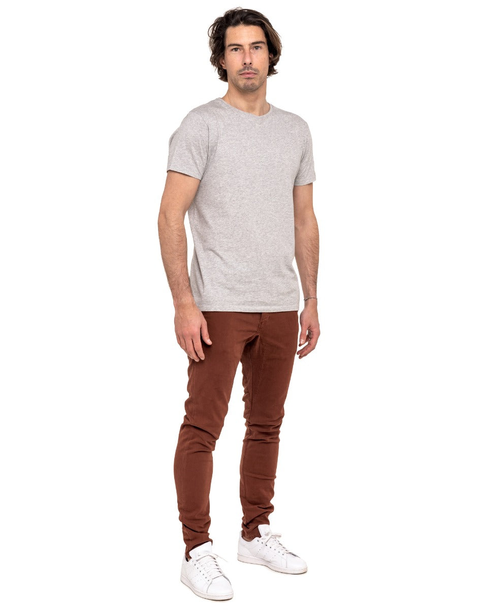 pantalon homme chino brick PULLIN en coton