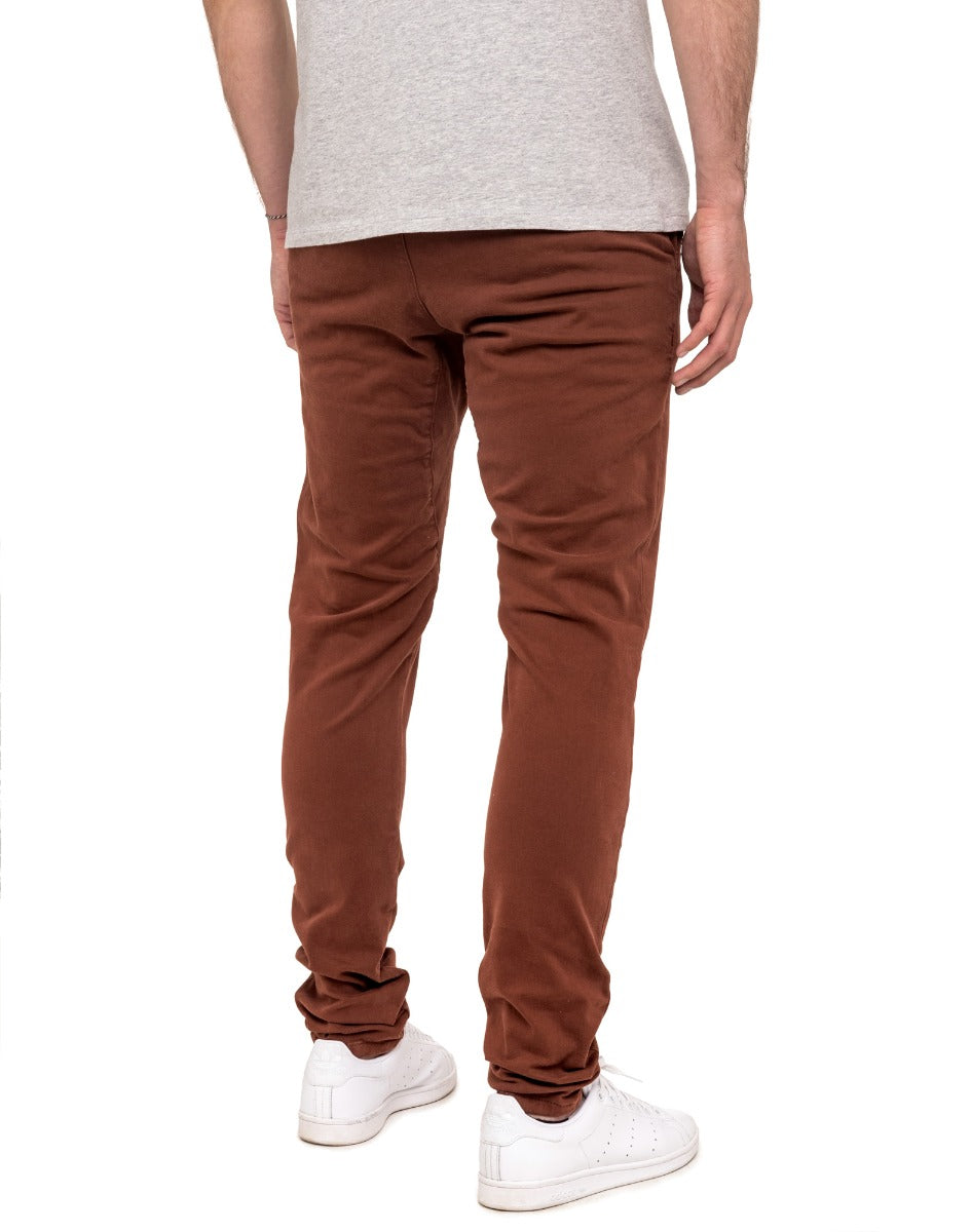 pantalon homme chino brick PULLIN en coton