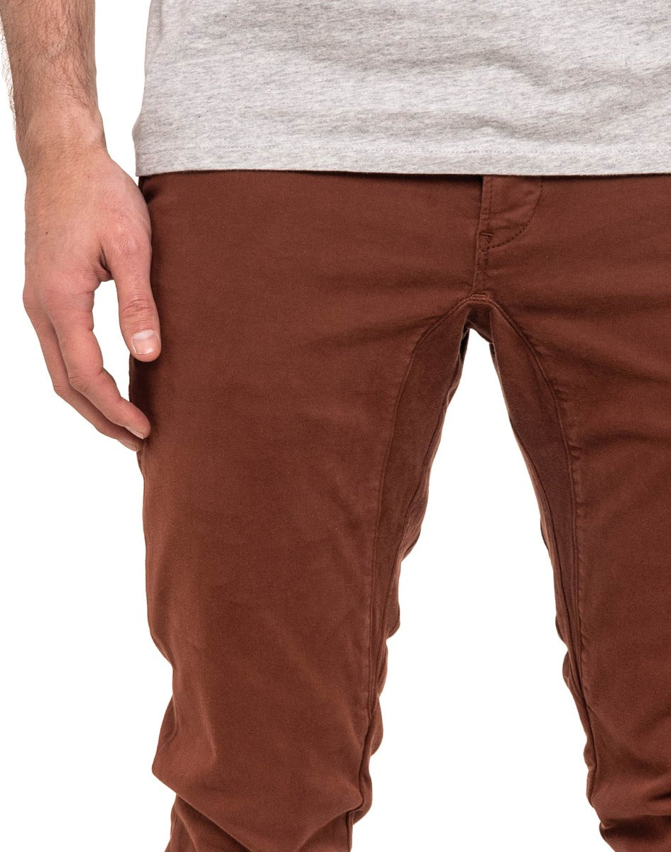 pantalon homme chino brick PULLIN en coton
