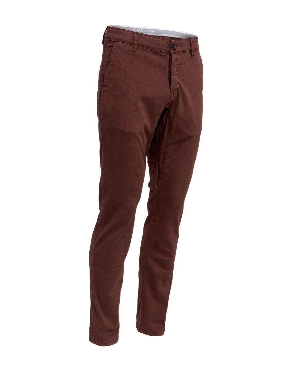pantalon homme chino choco PULLIN en coton