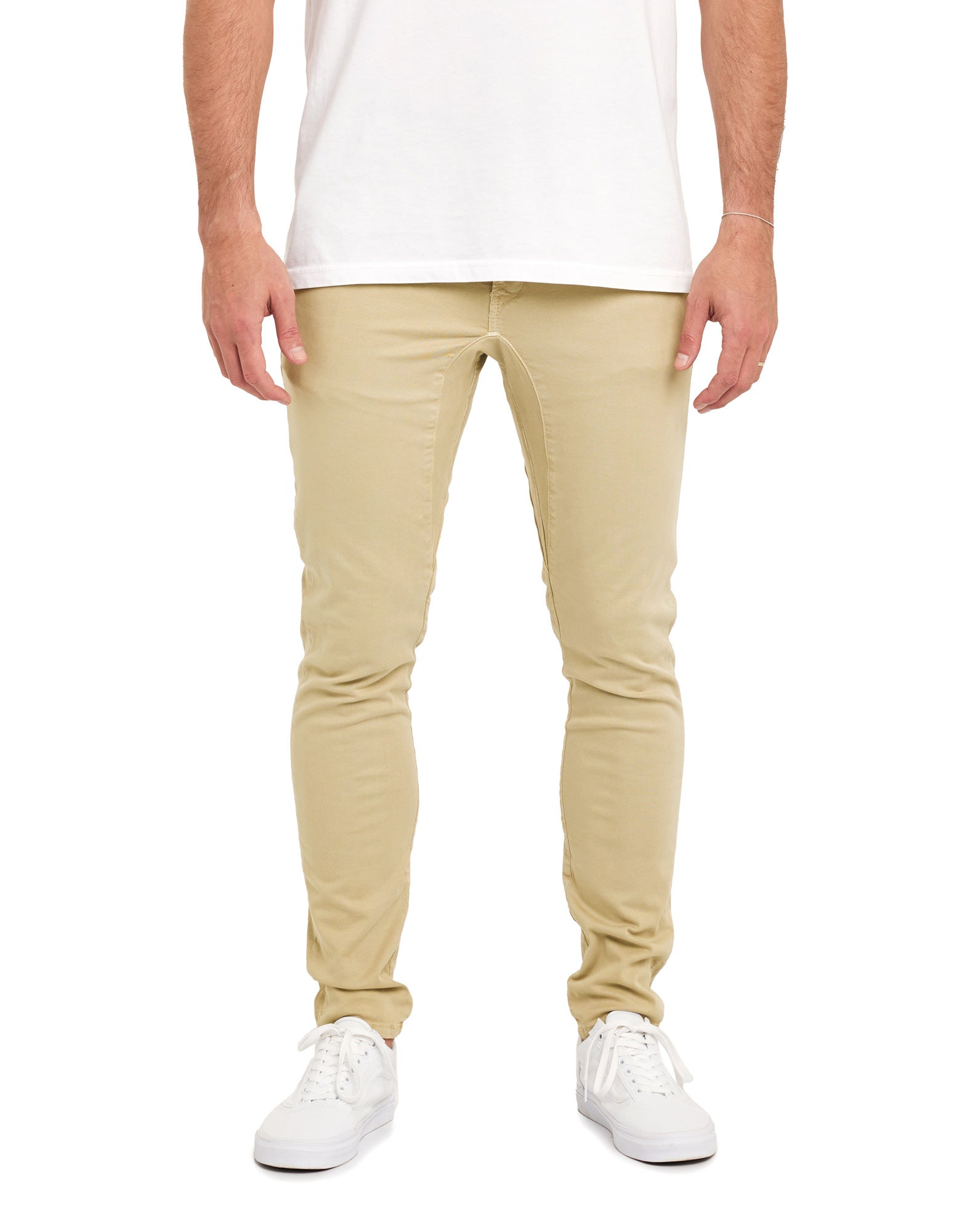 pantalon chino cream PULLIN en coton