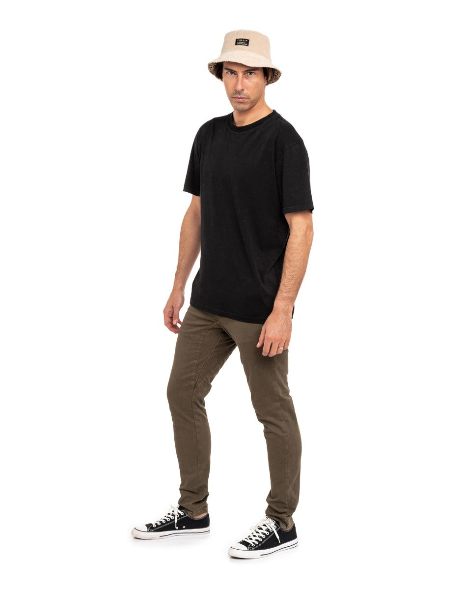 pantalon chino celeste PULLIN en coton