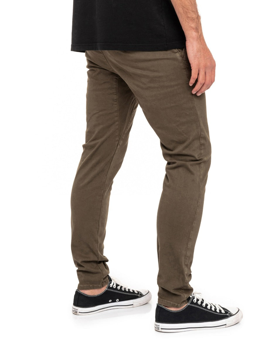 pantalon chino celeste PULLIN en coton