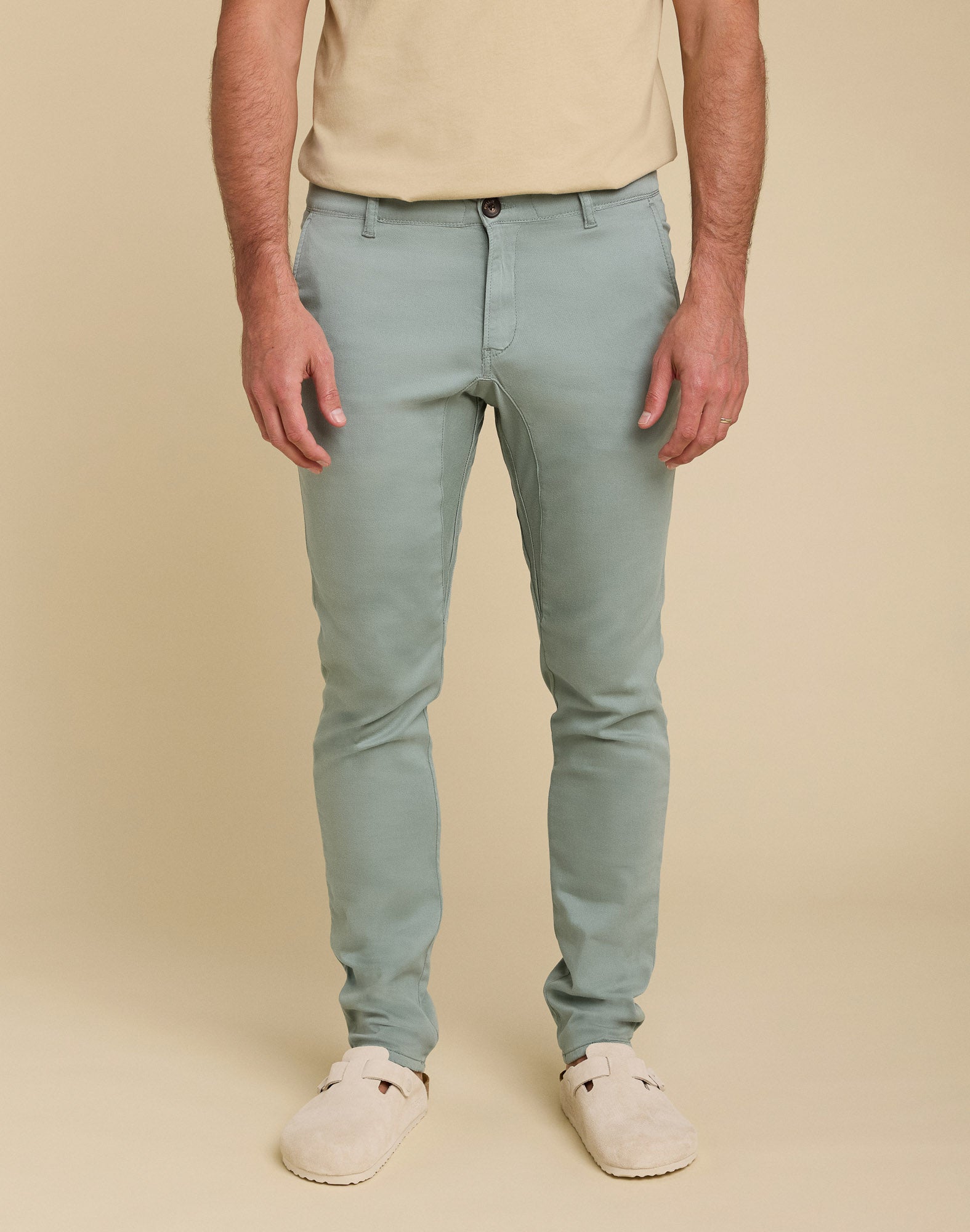 pantalon chino haze PULLIN en tencel