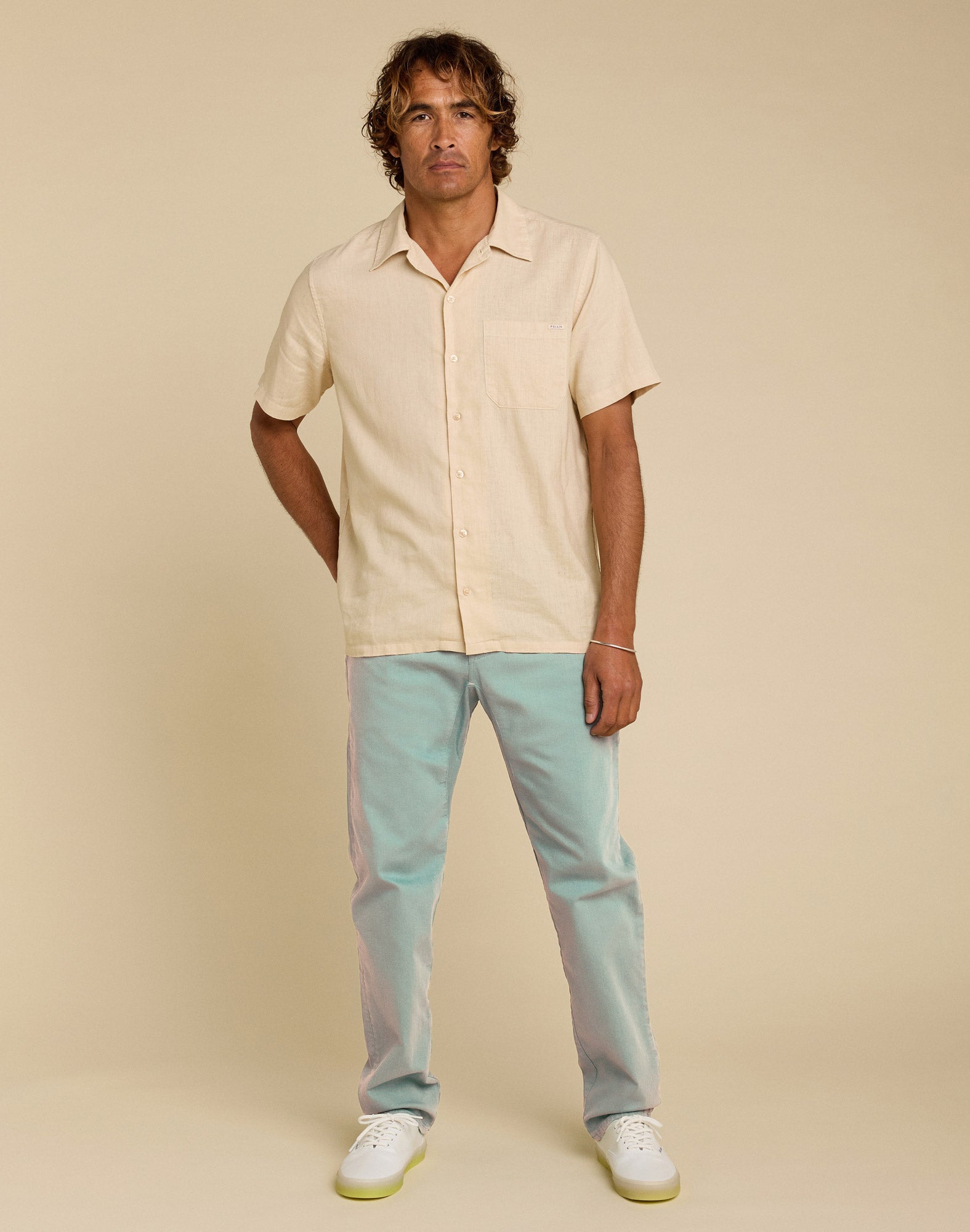 pantalon chino haze PULLIN en tencel