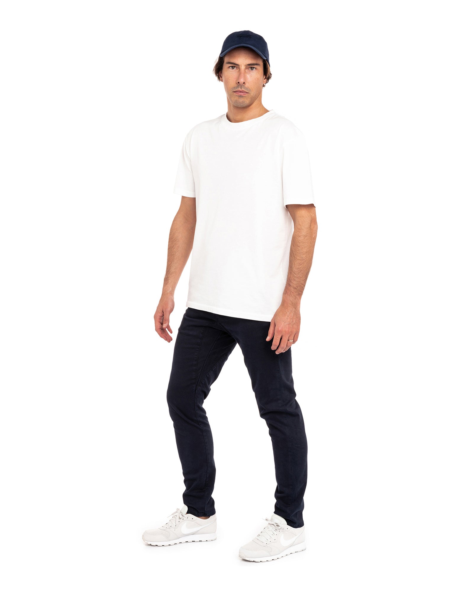 pantalon chino indigo PULLIN en coton