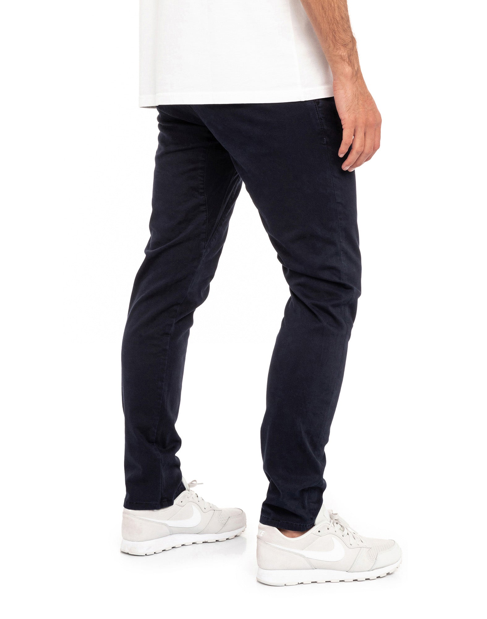 pantalon chino indigo PULLIN en coton