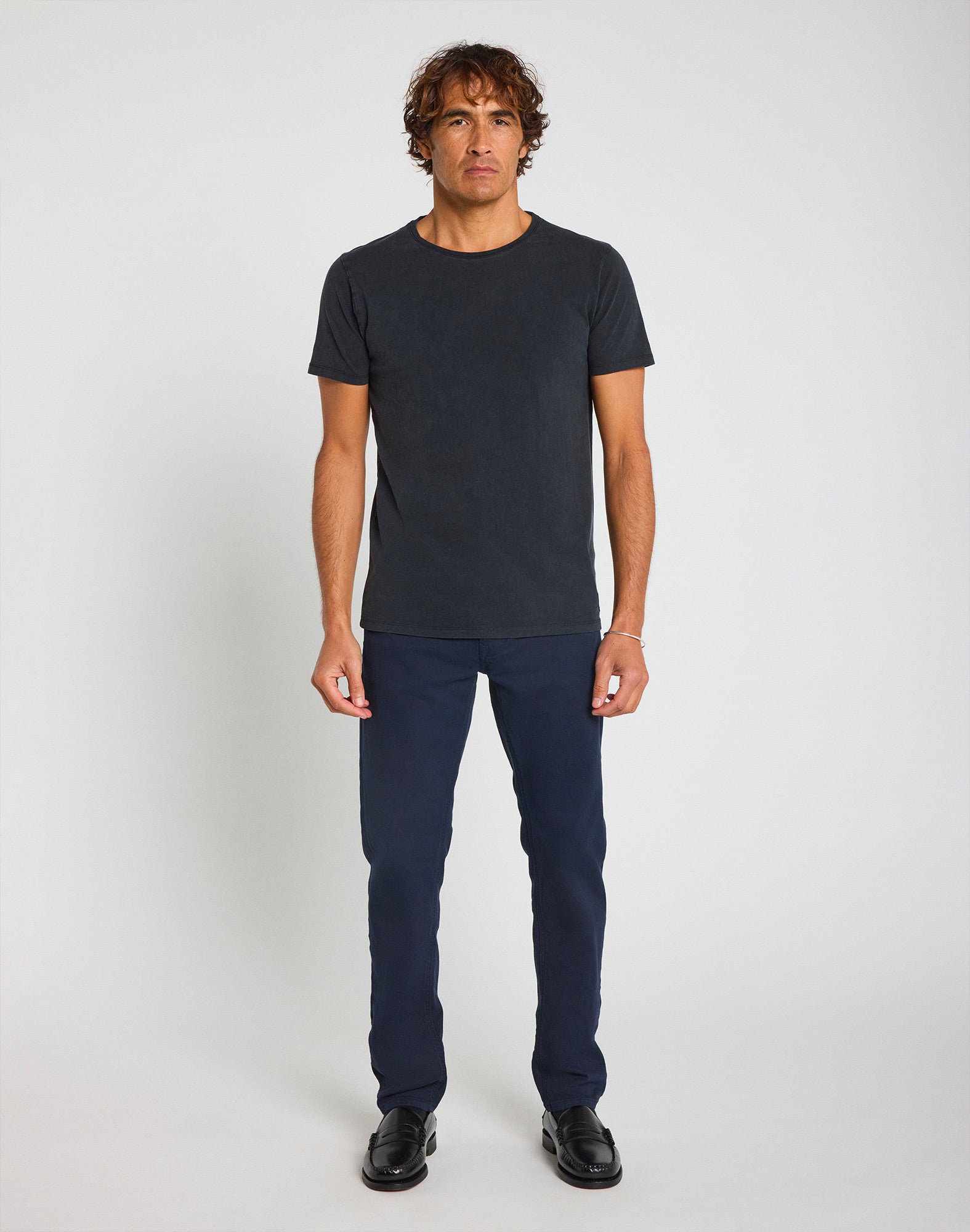 pantalon chino indigo25 PULLIN en coton