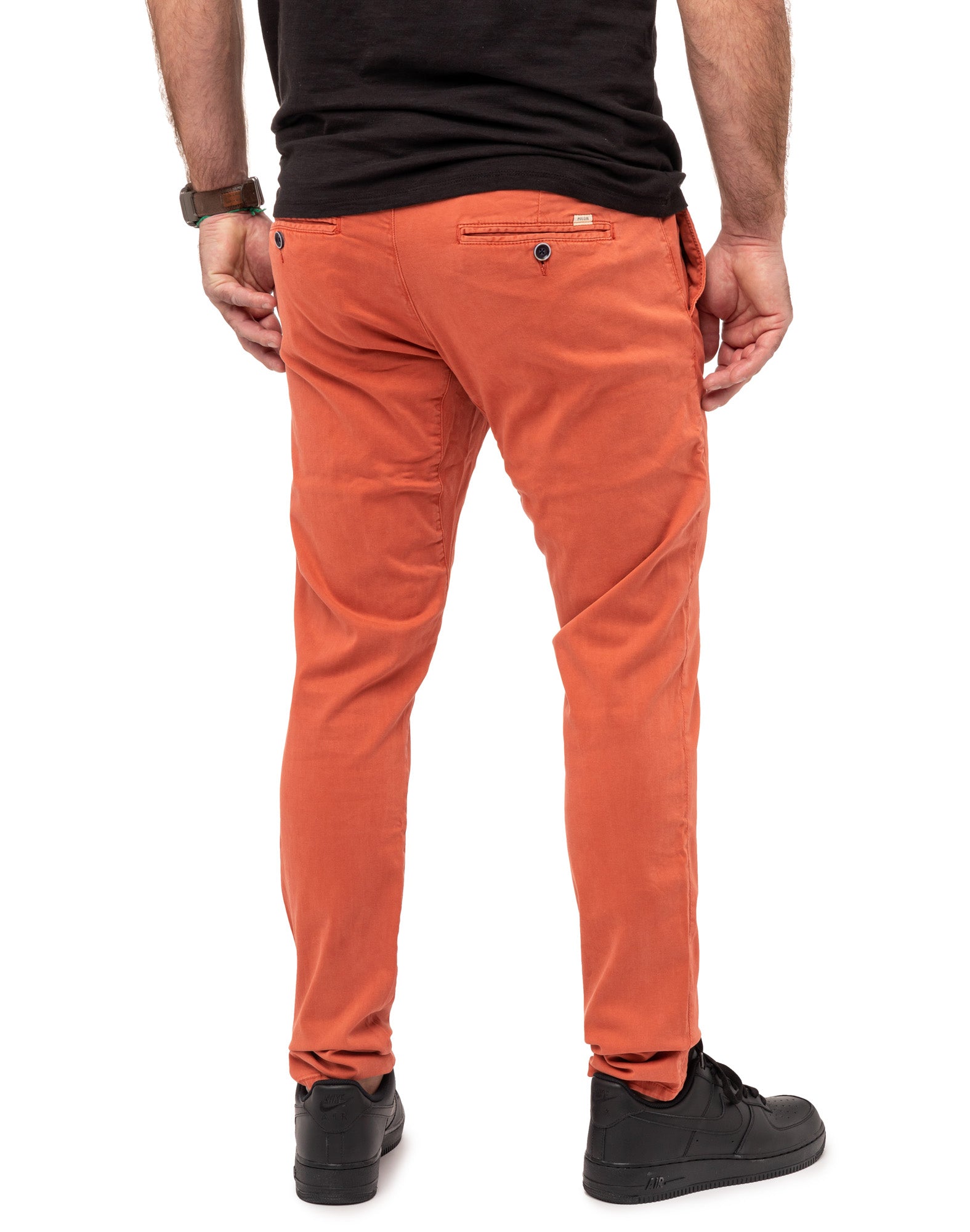 pantalon chino papaya PULLIN en coton