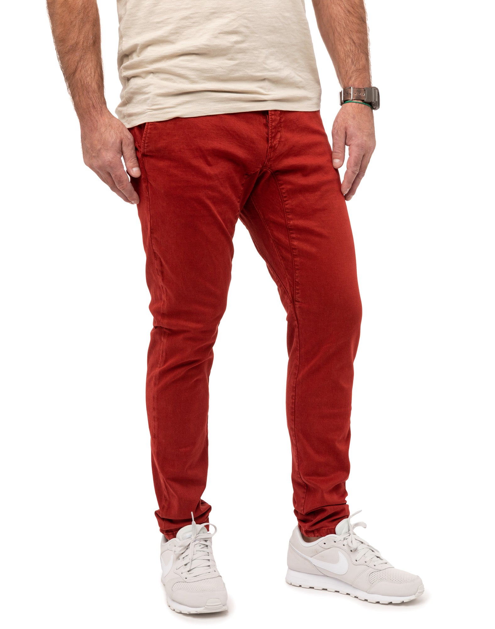 pantalon chino redearth PULLIN en coton
