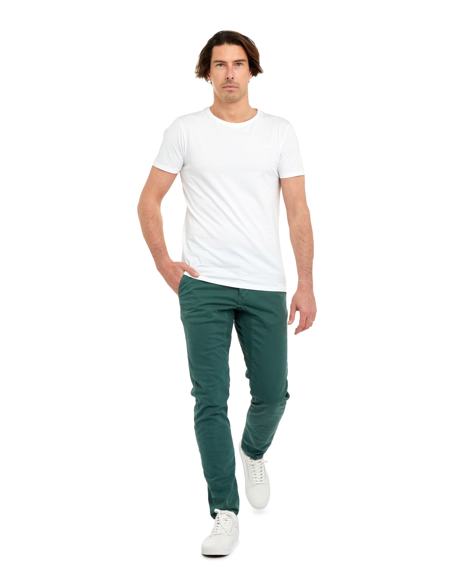 pantalon chino sapin PULLIN en coton
