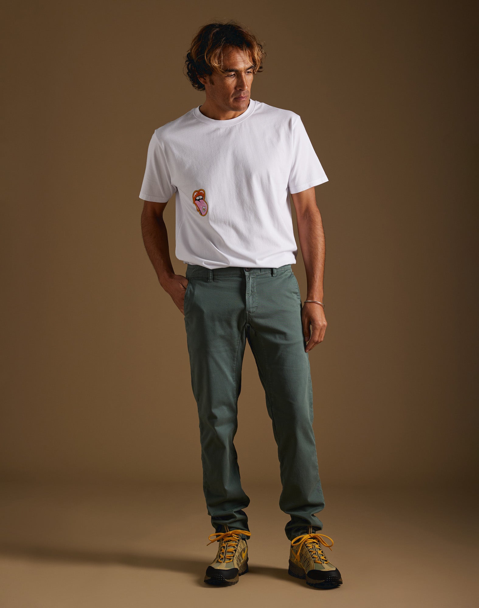 pantalon chino sky PULLIN en coton