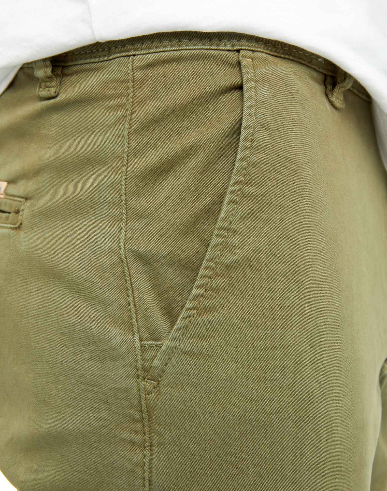 pantalon chino verdi PULLIN en coton