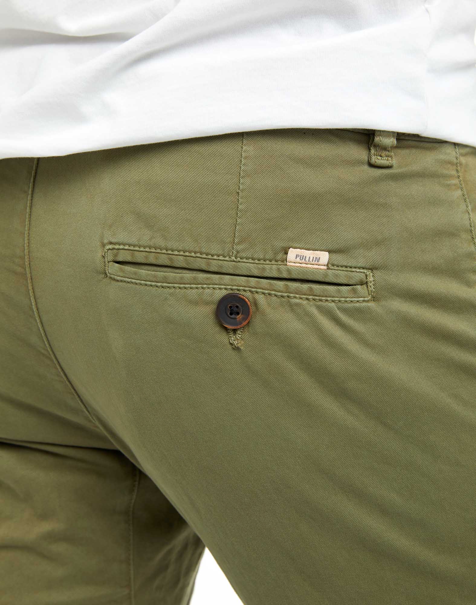 pantalon chino verdi PULLIN en coton