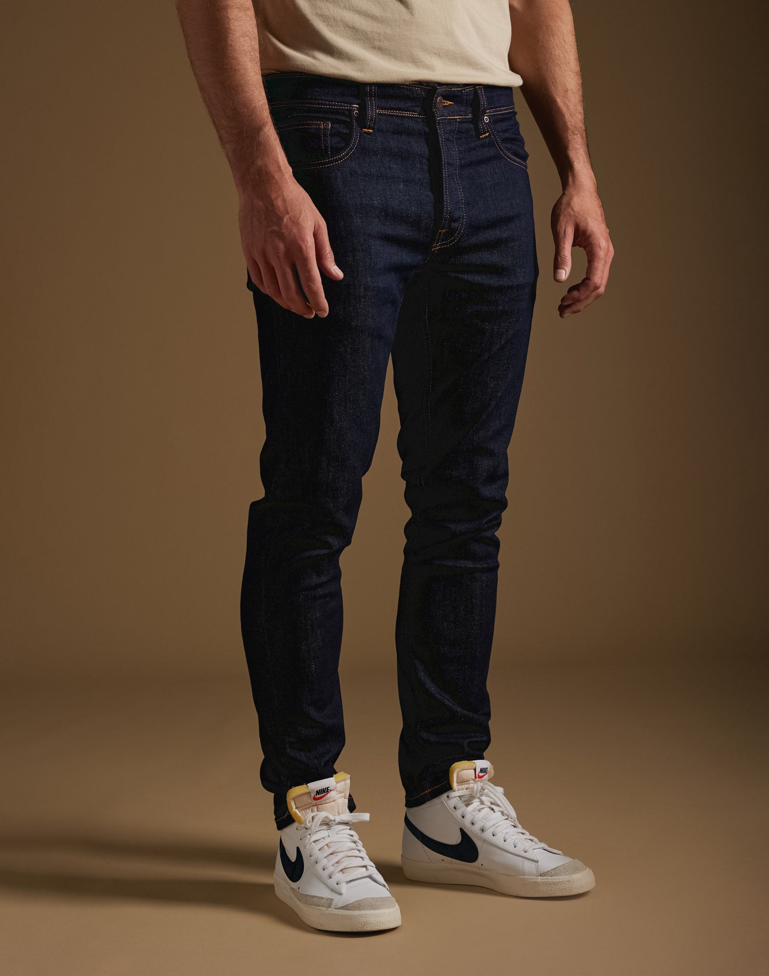 pantalon regular blue PULLIN en coton