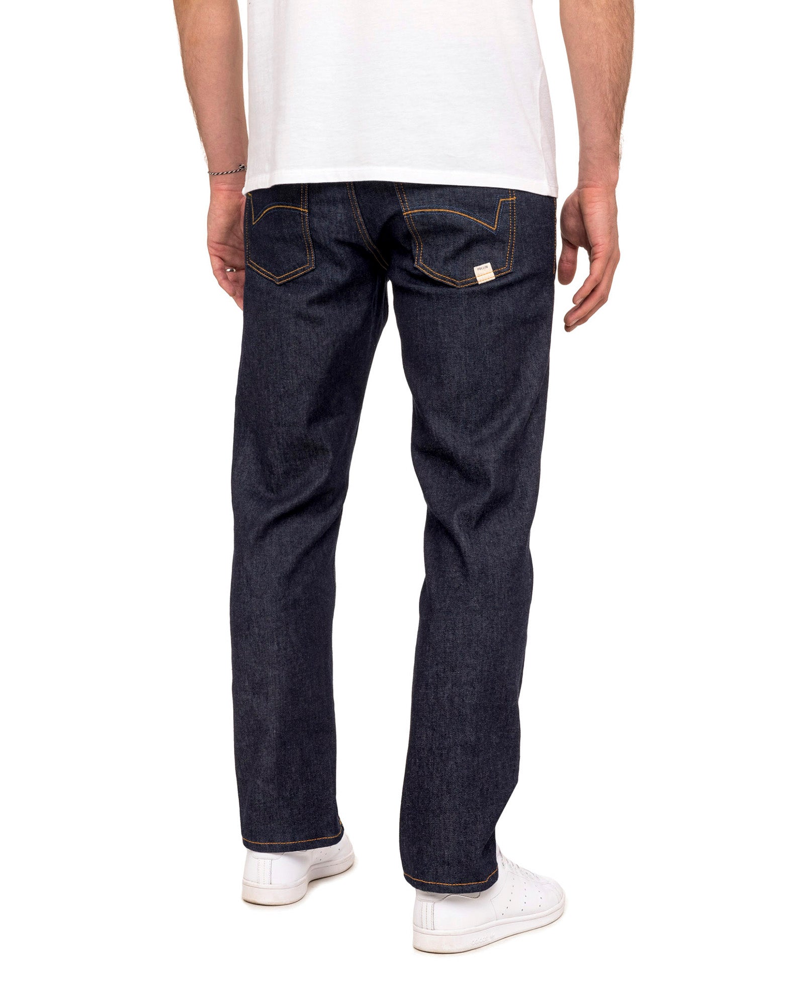 pantalon regular blue PULLIN en coton