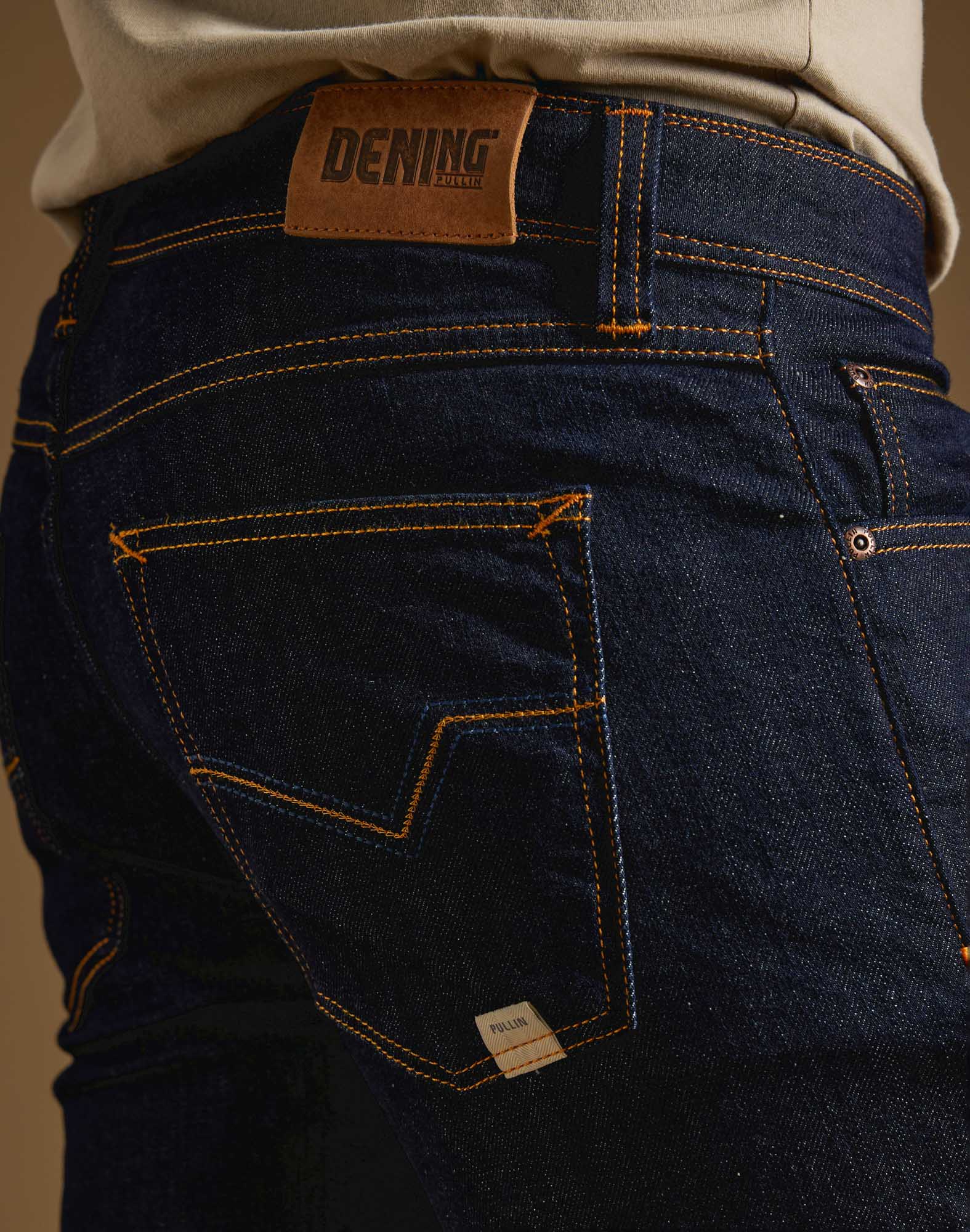 pantalon regular blue PULLIN en coton