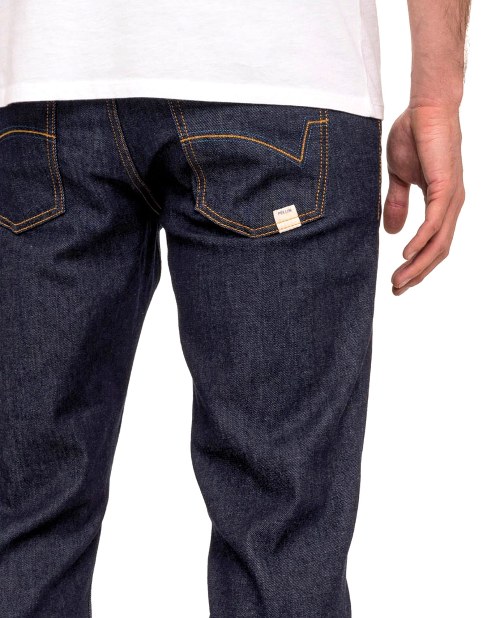 pantalon regular blue PULLIN en coton
