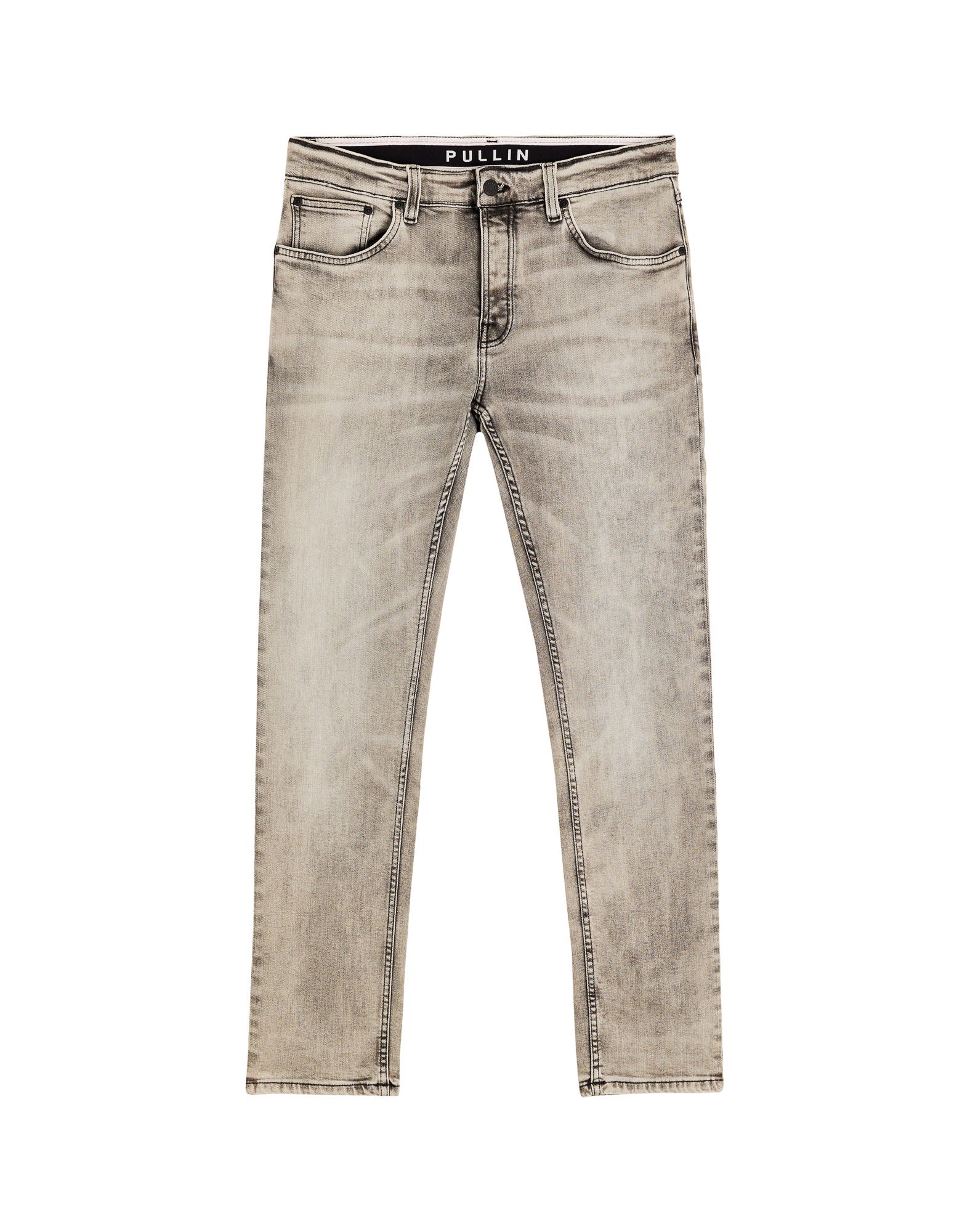 pantalon regular craie PULLIN en coton