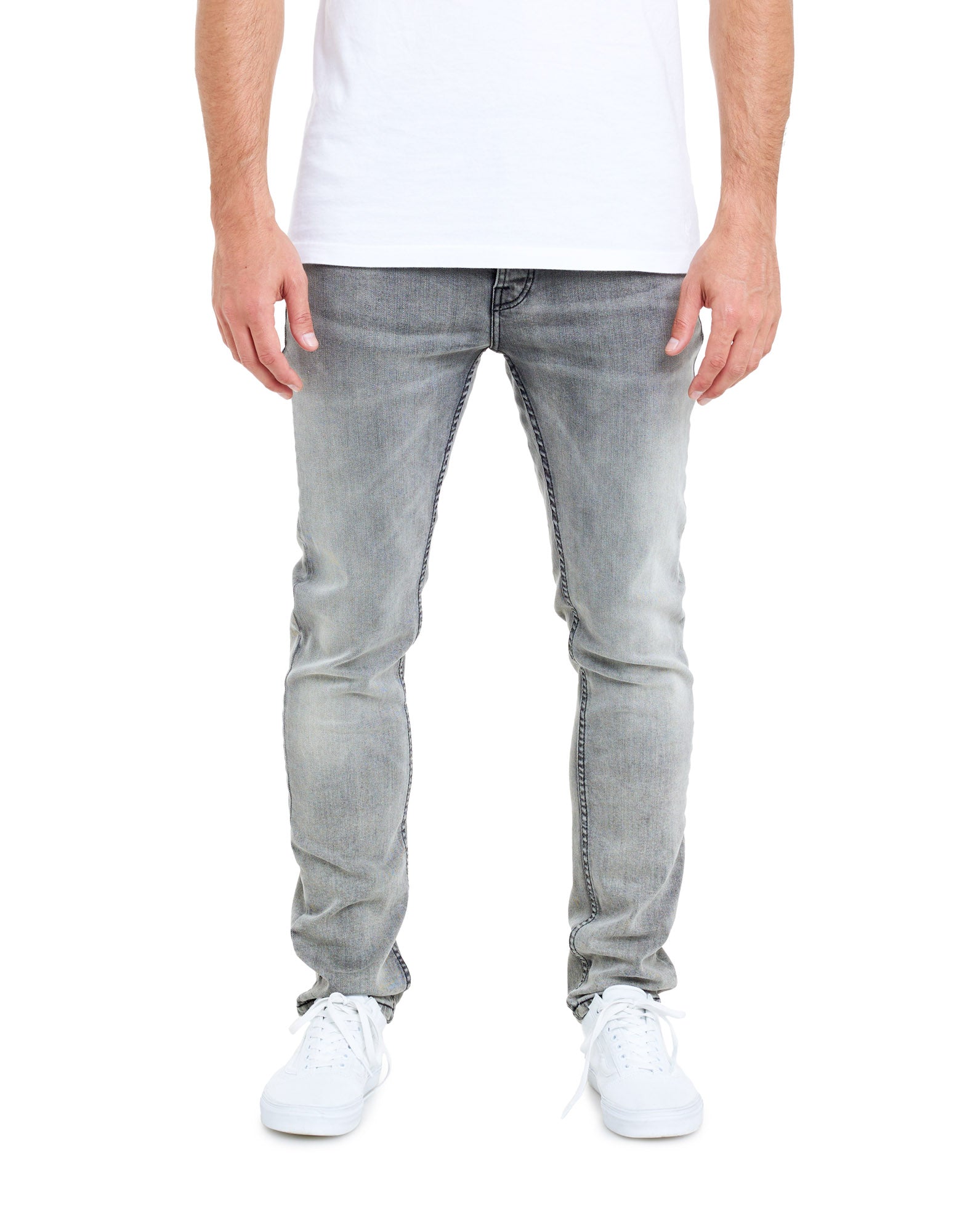 pantalon regular craie PULLIN en coton