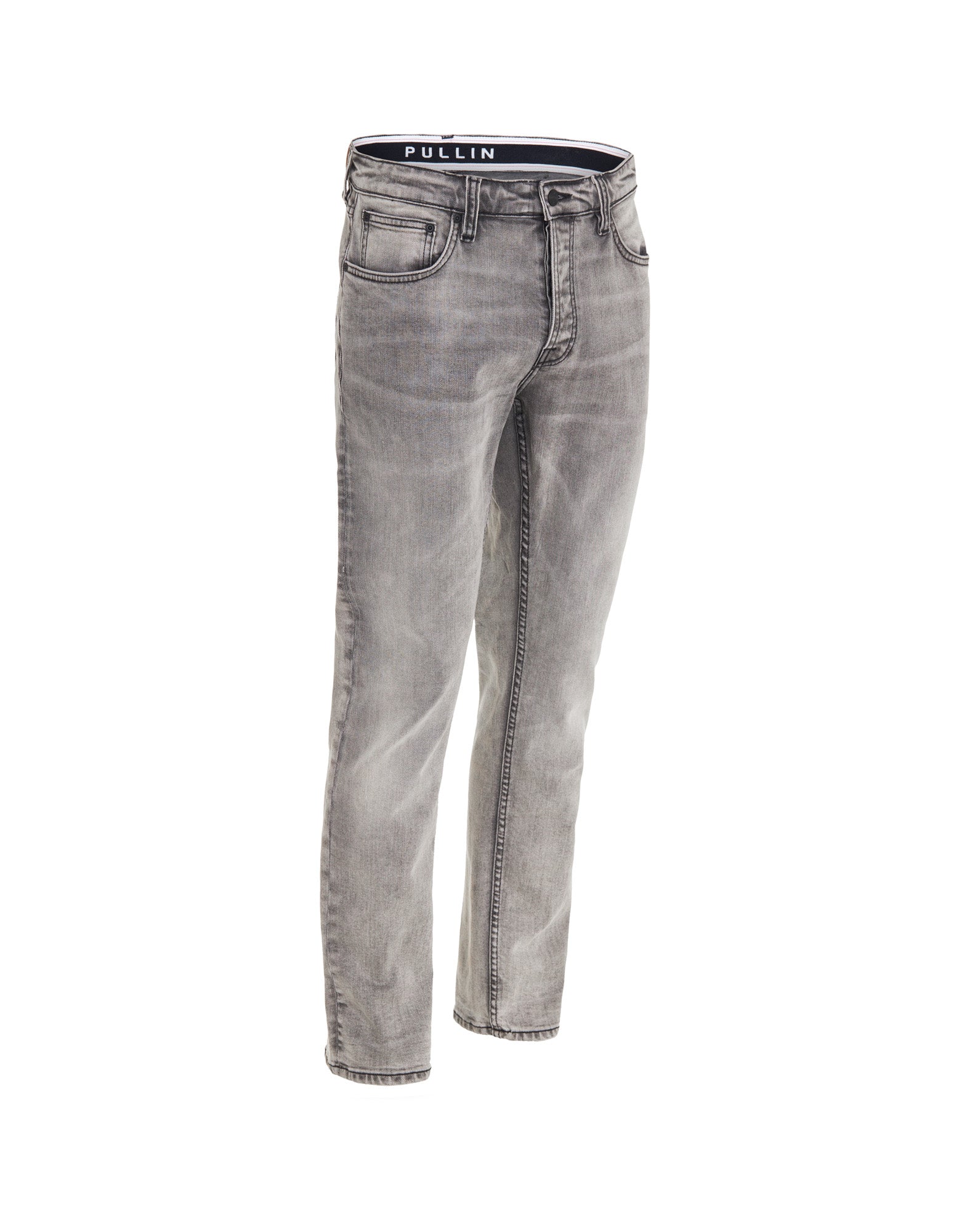 pantalon regular craie PULLIN en coton