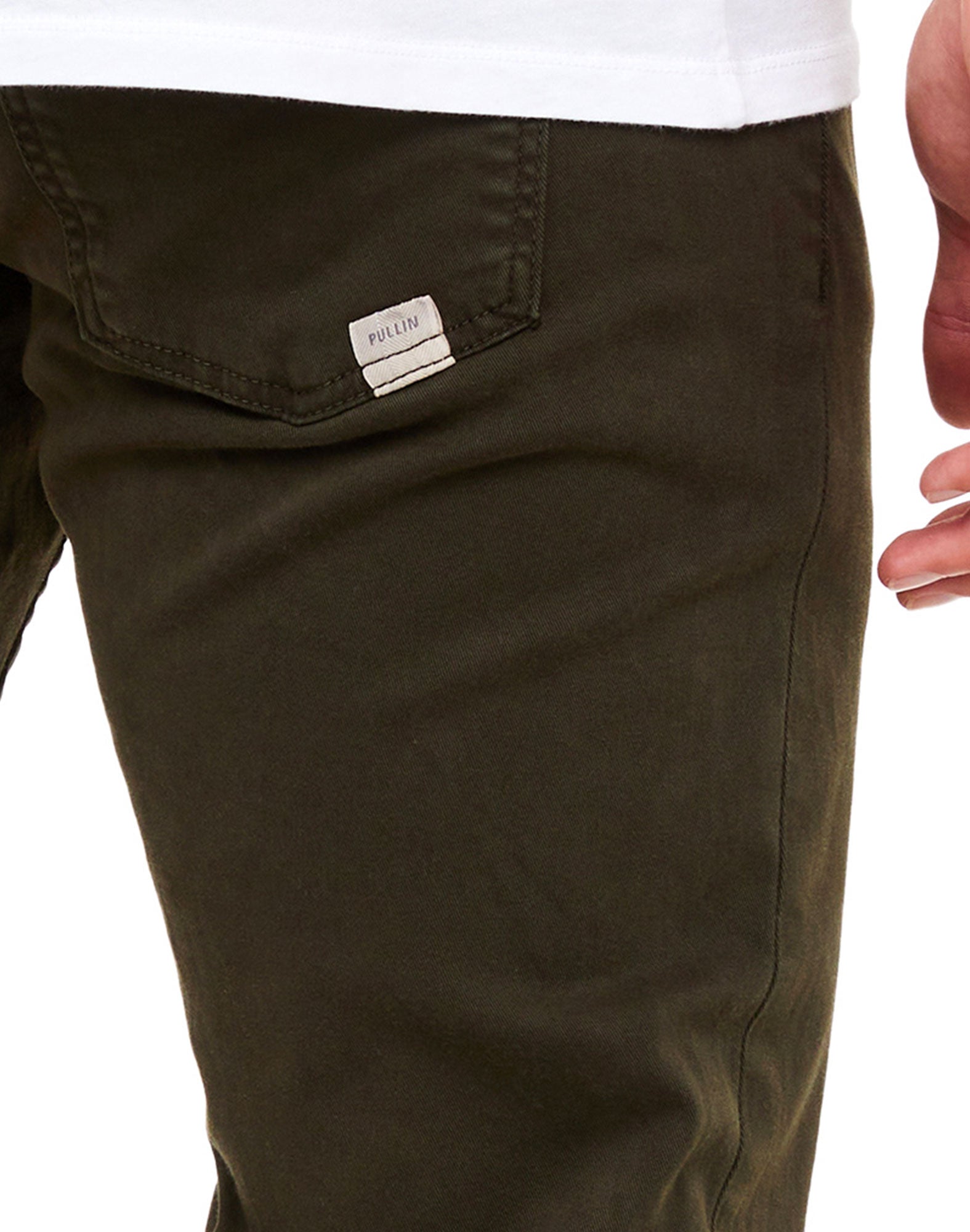 pantalon regular khaki PULLIN en coton