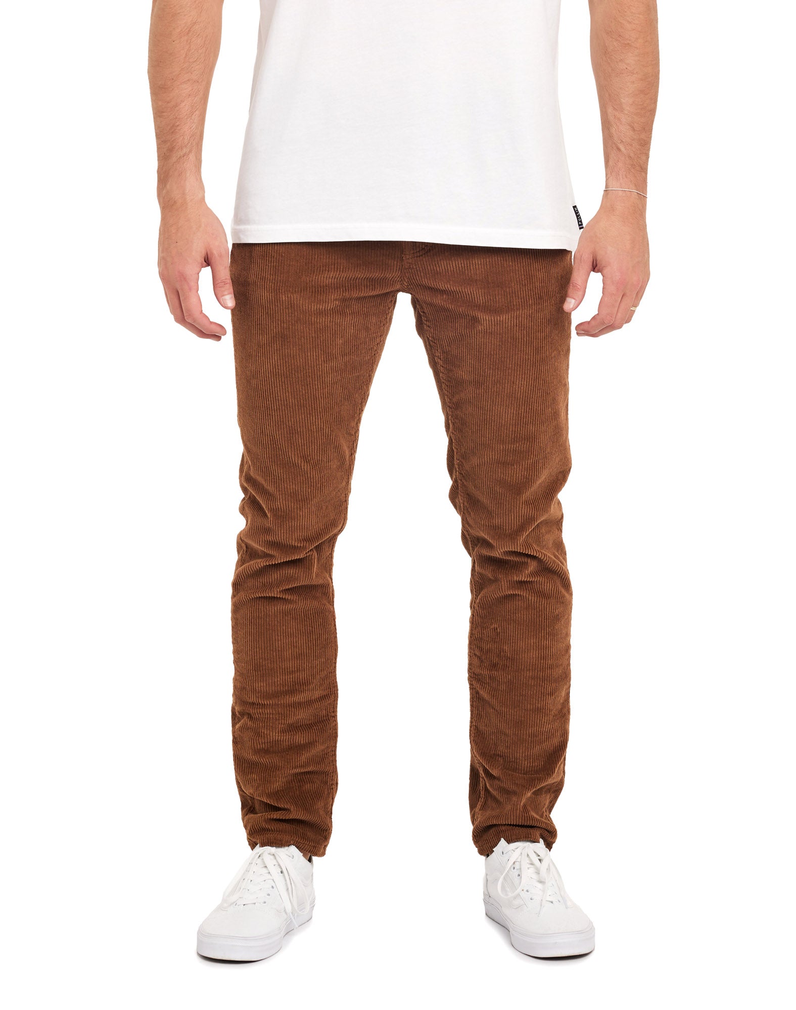 pantalon regular choco PULLIN en coton