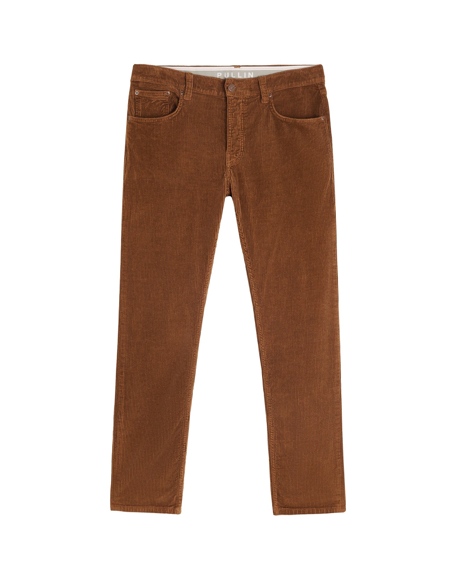pantalon regular choco PULLIN en coton