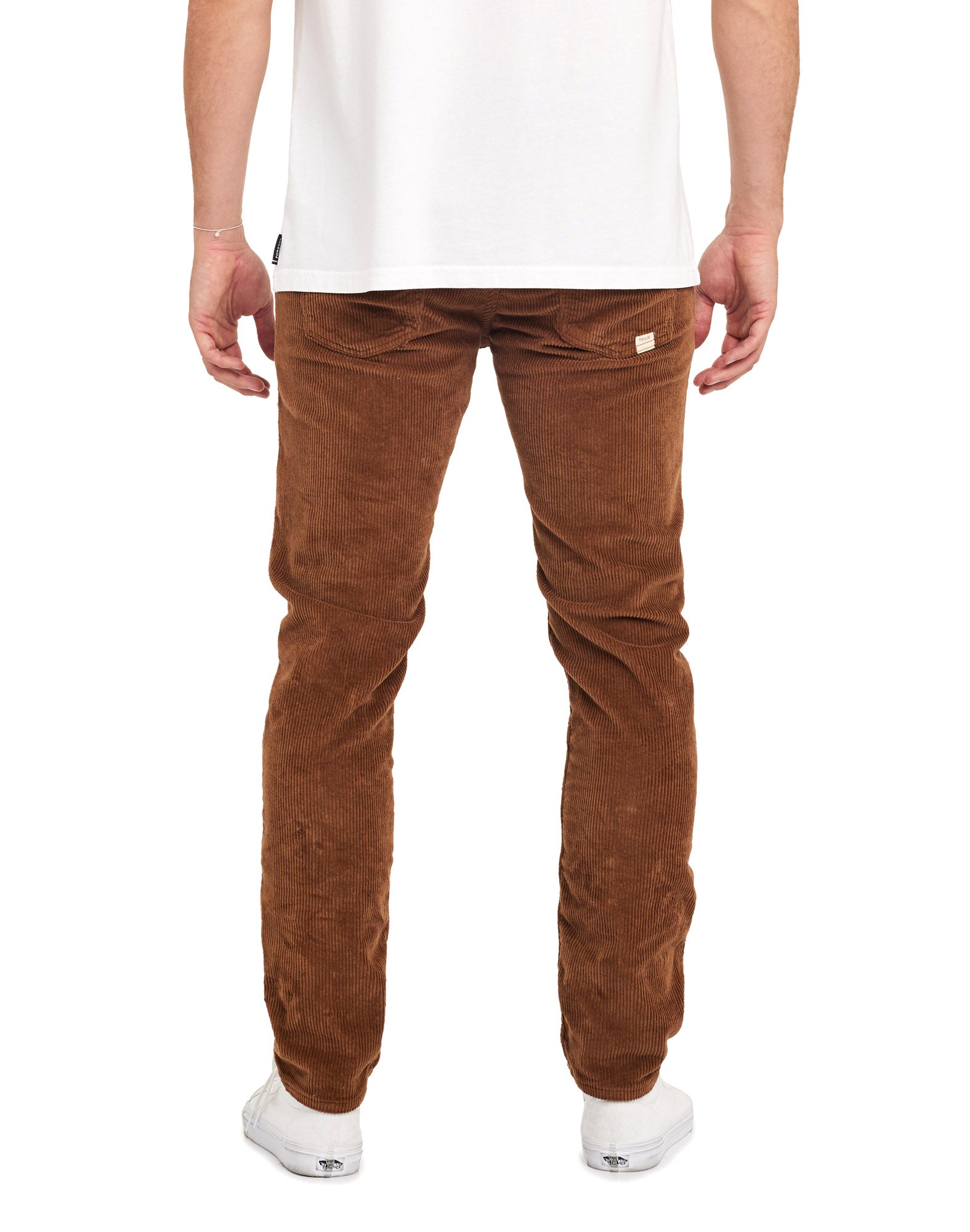 pantalon regular choco PULLIN en coton