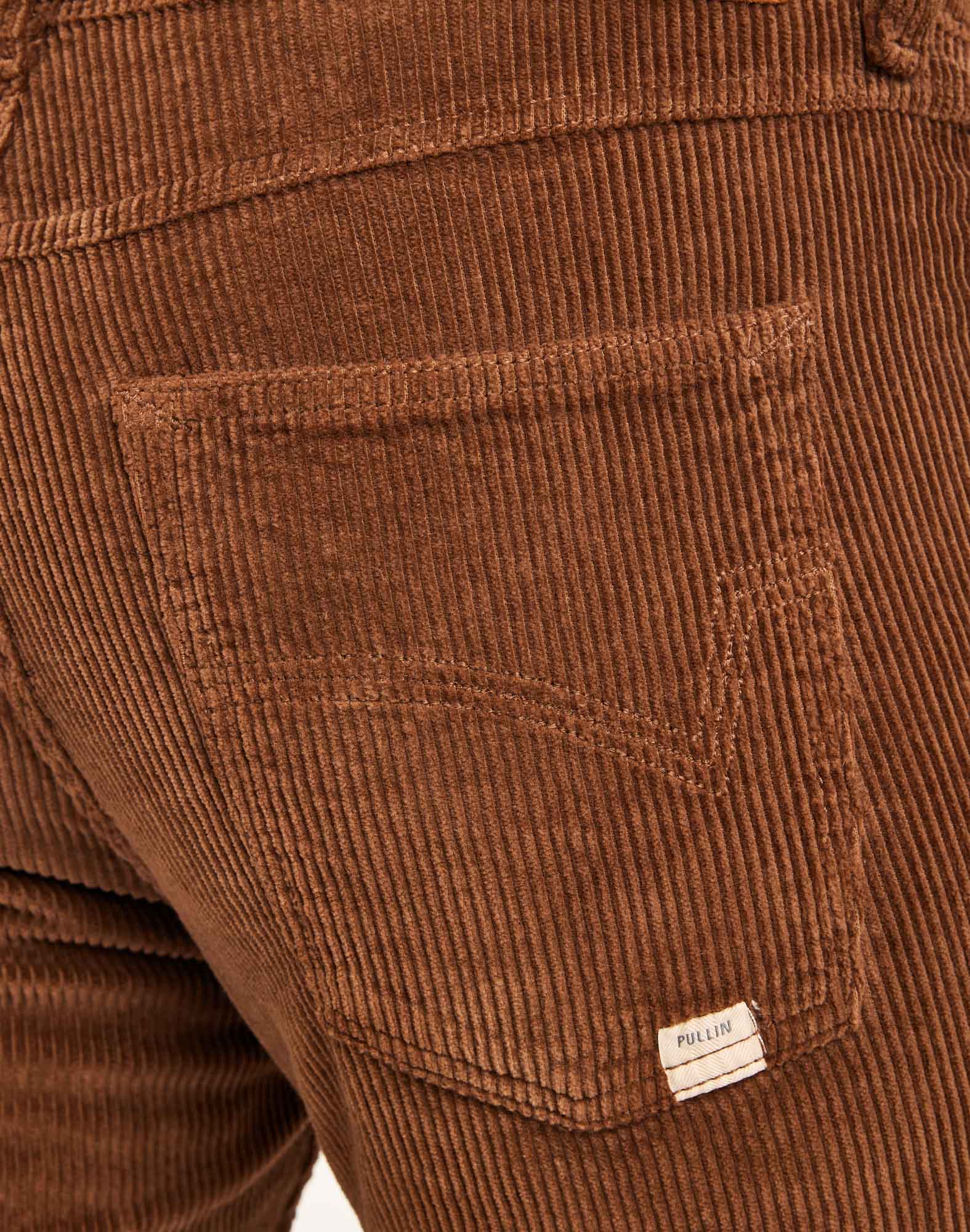 pantalon regular choco PULLIN en coton