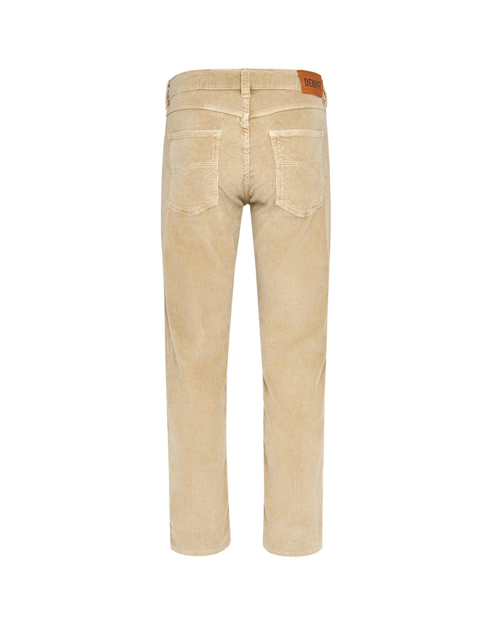 pantalon regular cream PULLIN en coton