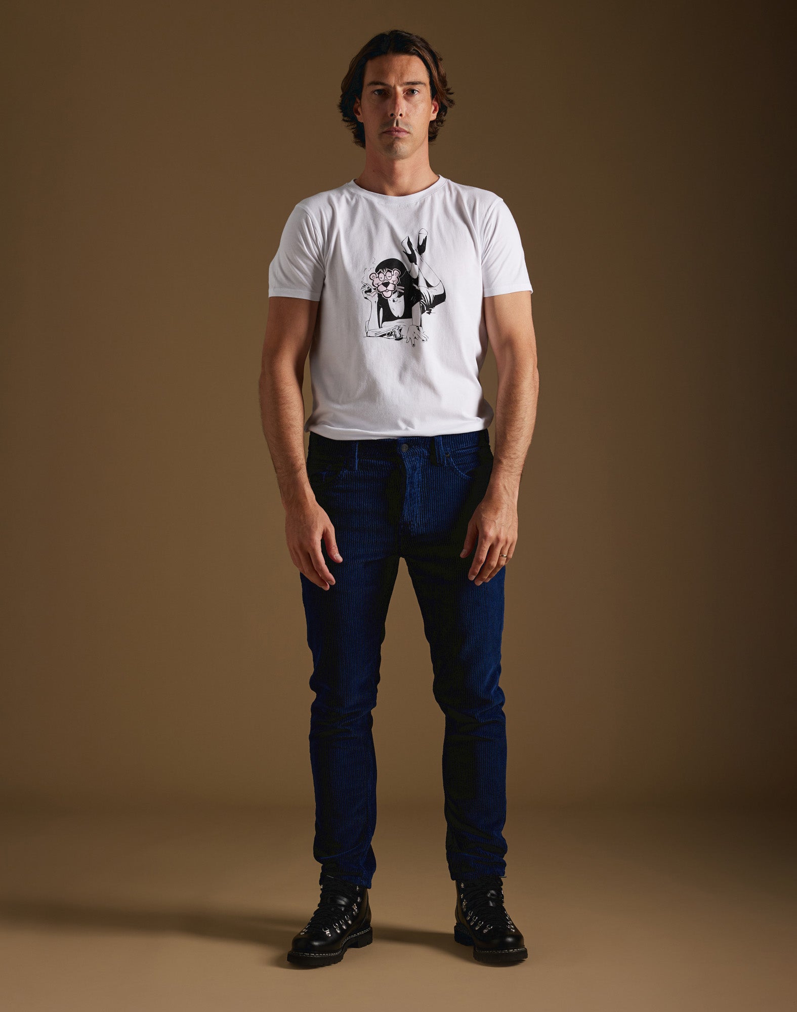 pantalon regular roygtblue PULLIN en coton