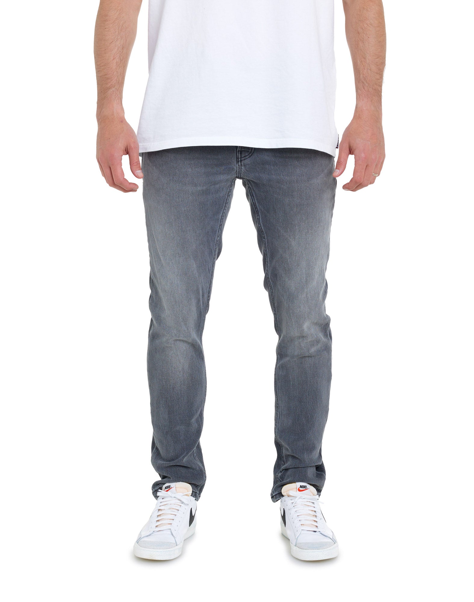 pantalon regular stonegrey PULLIN en coton