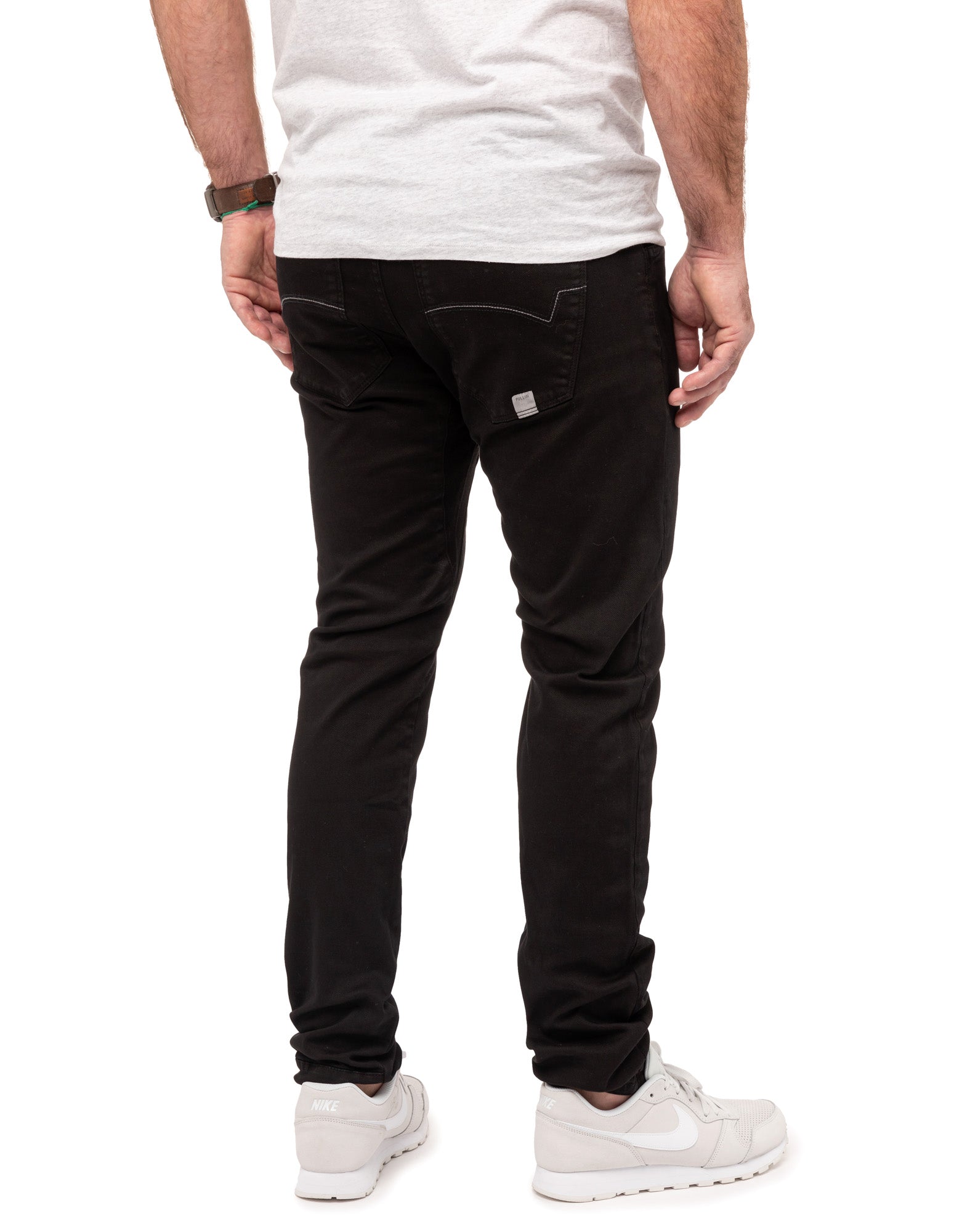 pantalon tapered allblack PULLIN en coton