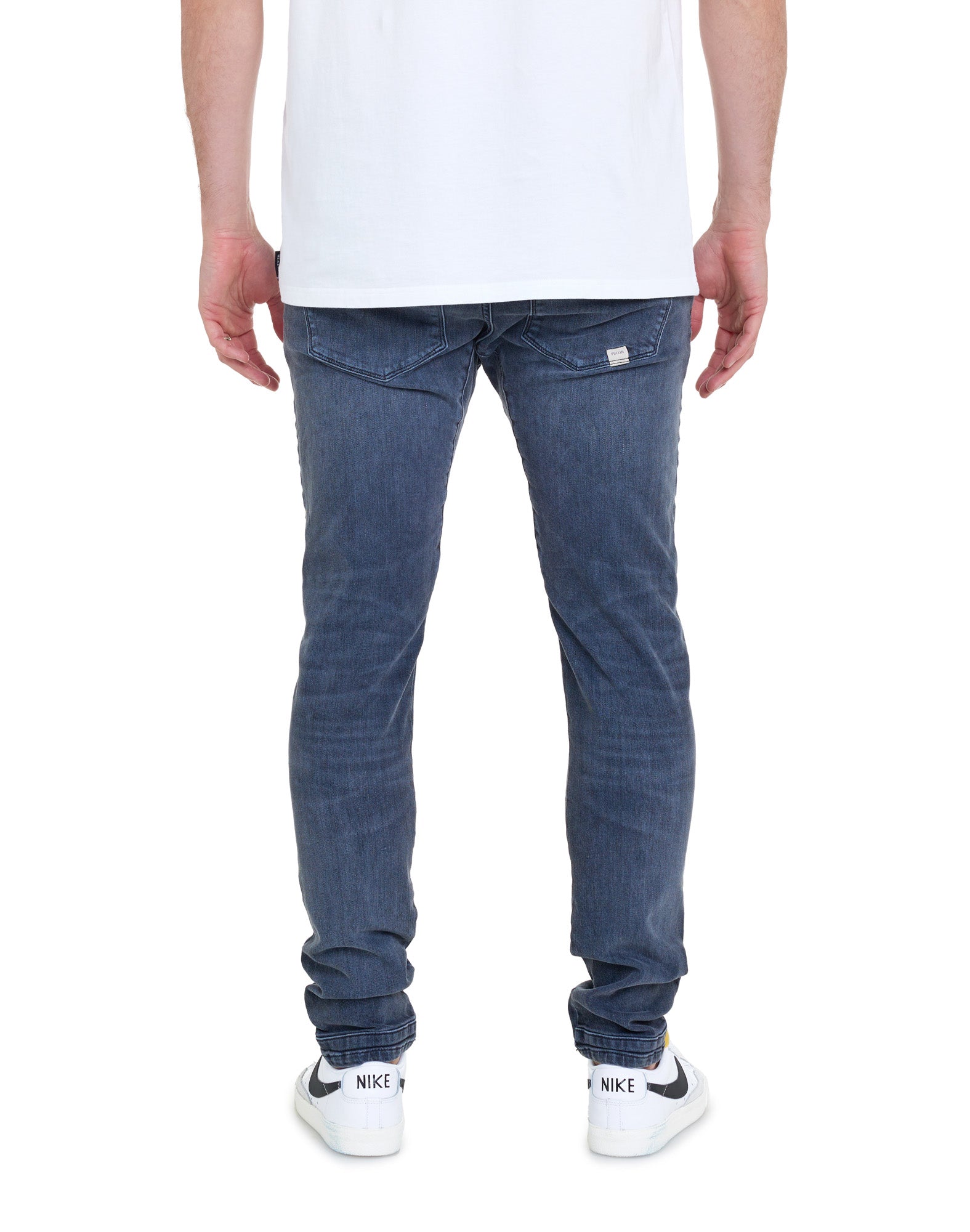 pantalon tapered blues PULLIN en coton