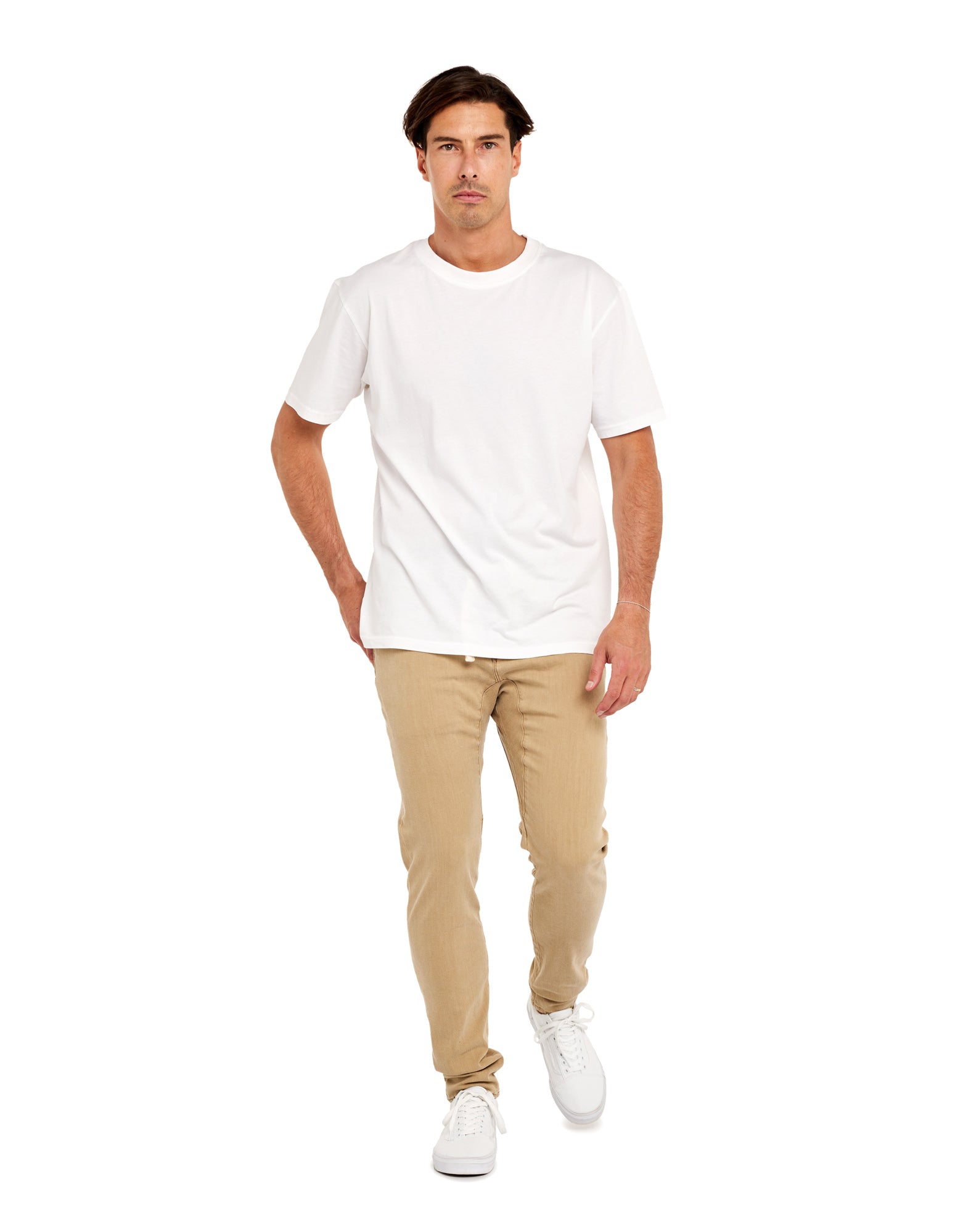 pantalon tapered john PULLIN en coton