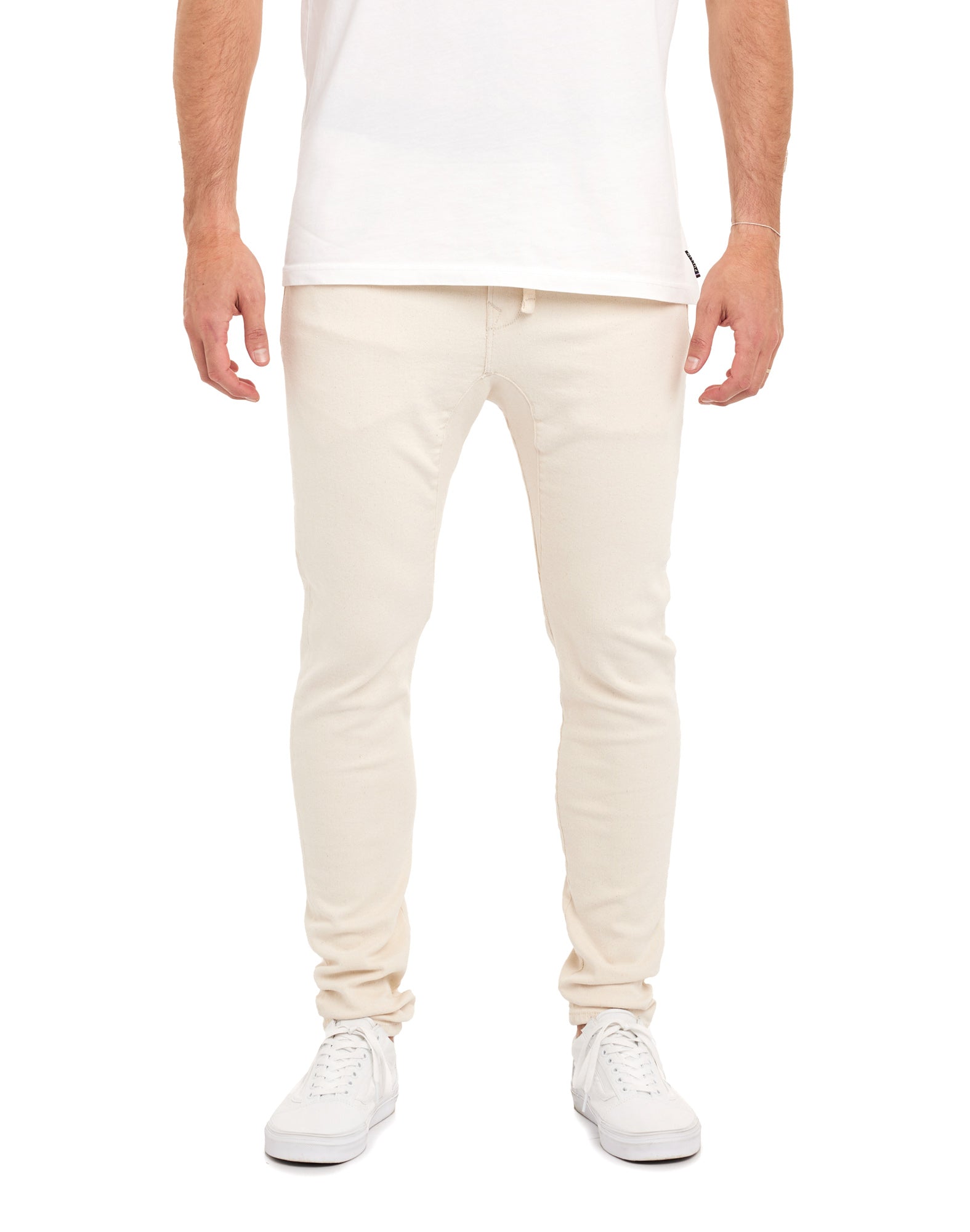 pantalon tapered natural PULLIN en coton