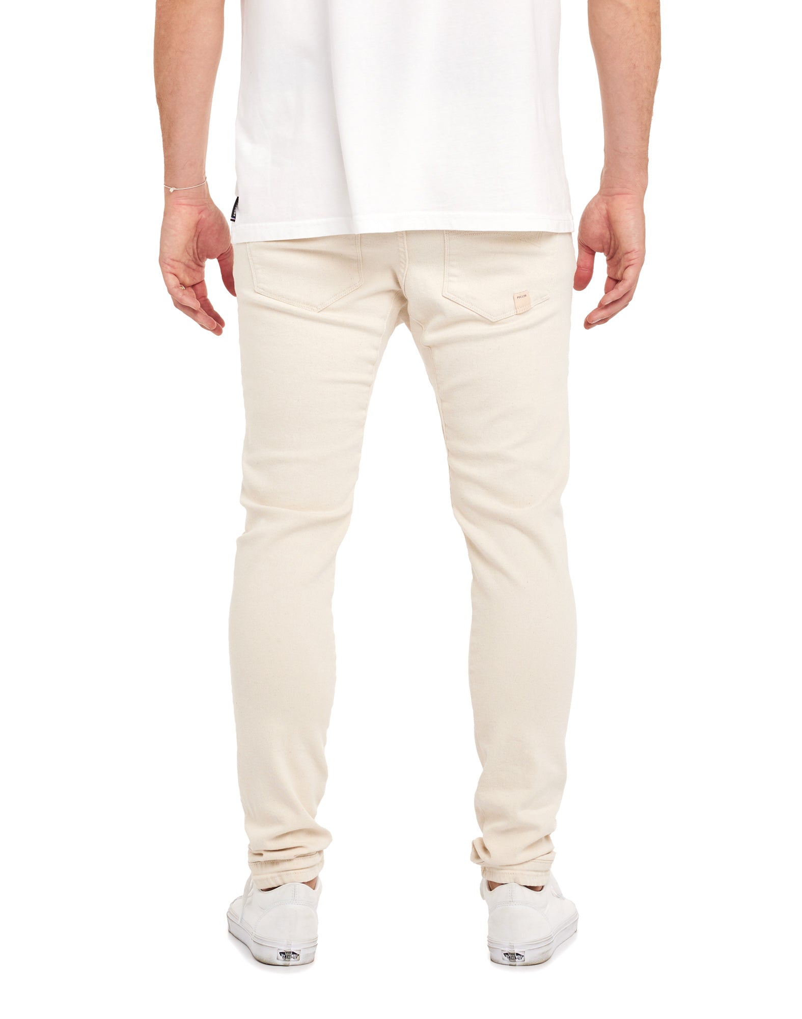 pantalon tapered natural PULLIN en coton