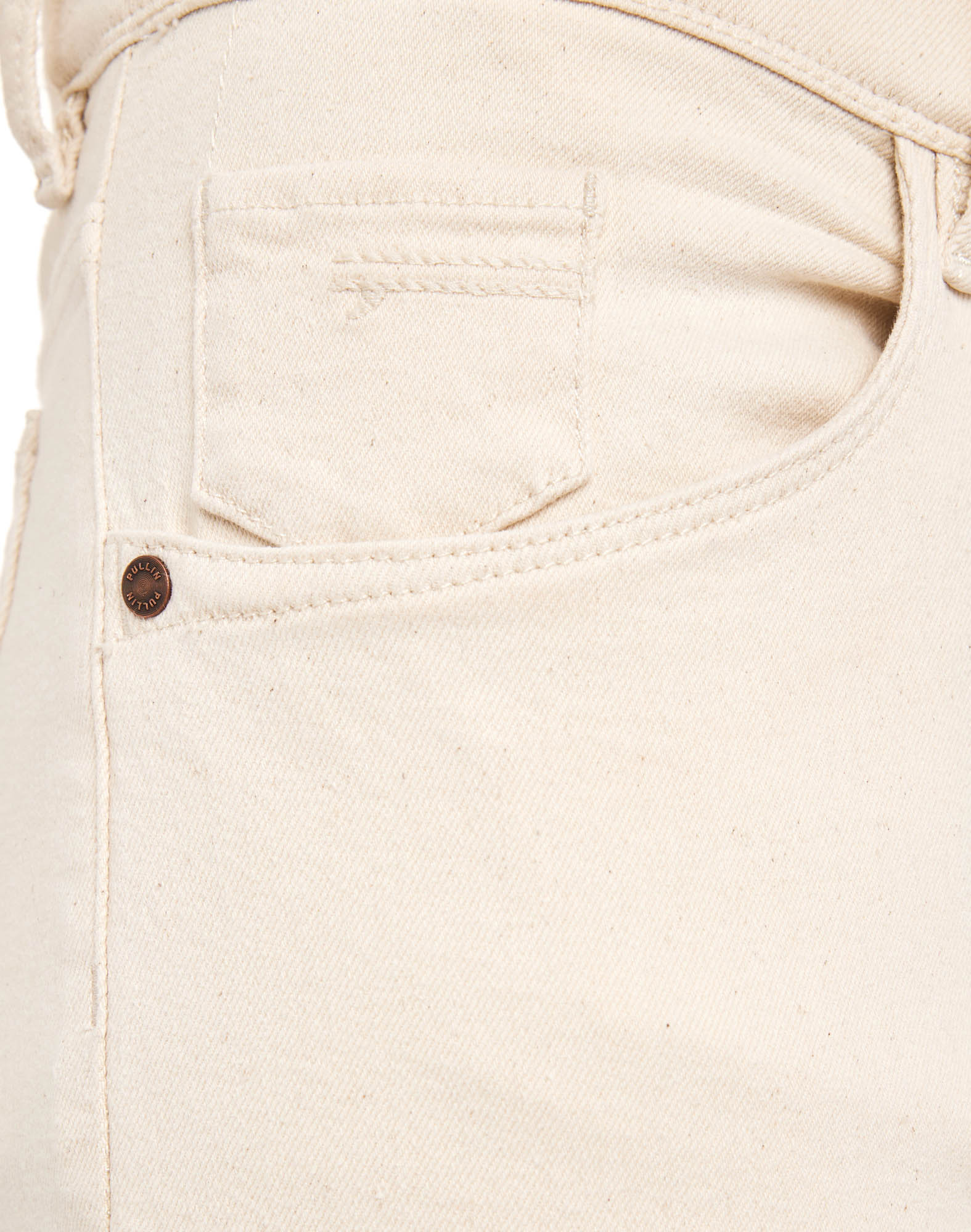 pantalon tapered natural PULLIN en coton