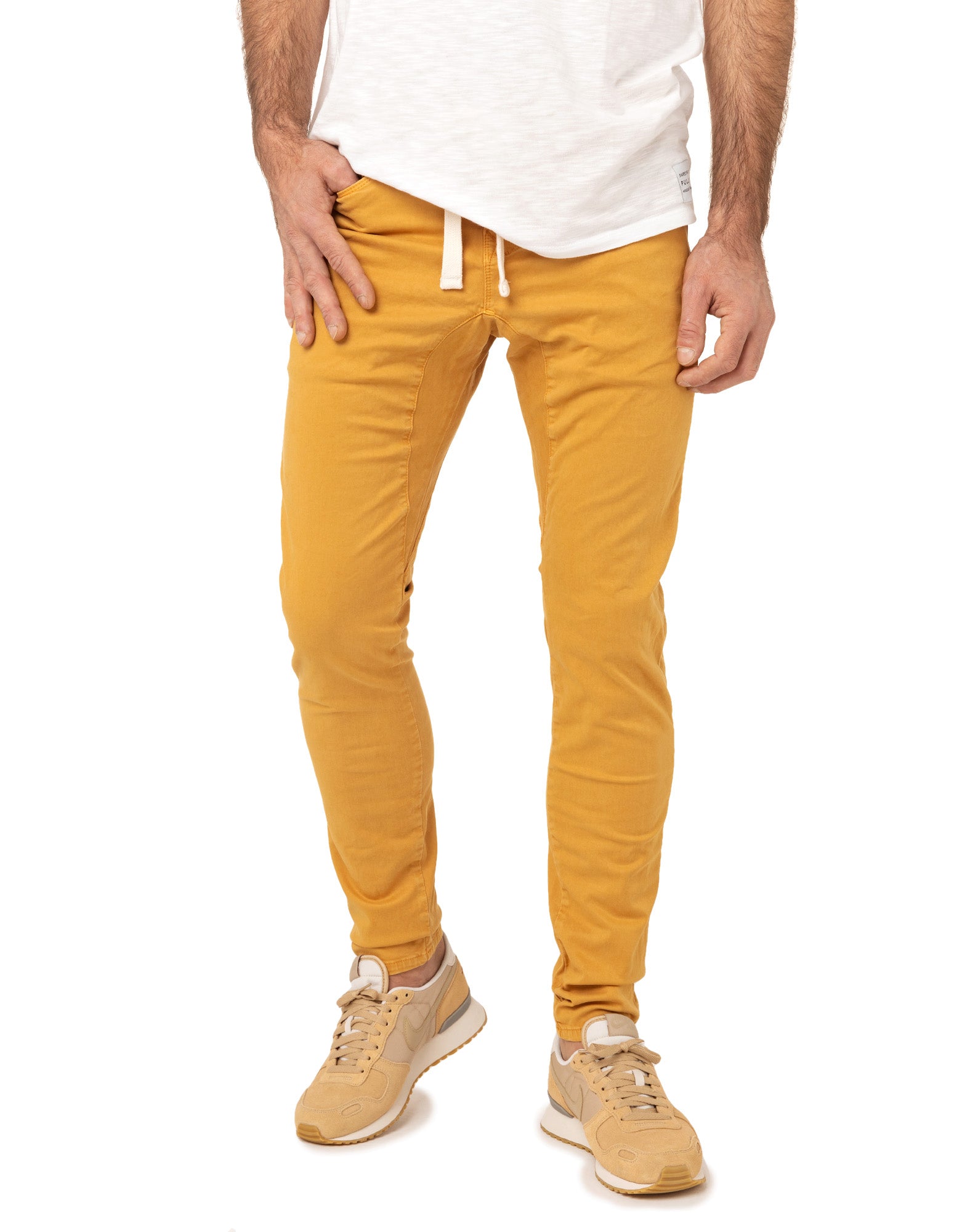 pantalon tapered rubber PULLIN en coton
