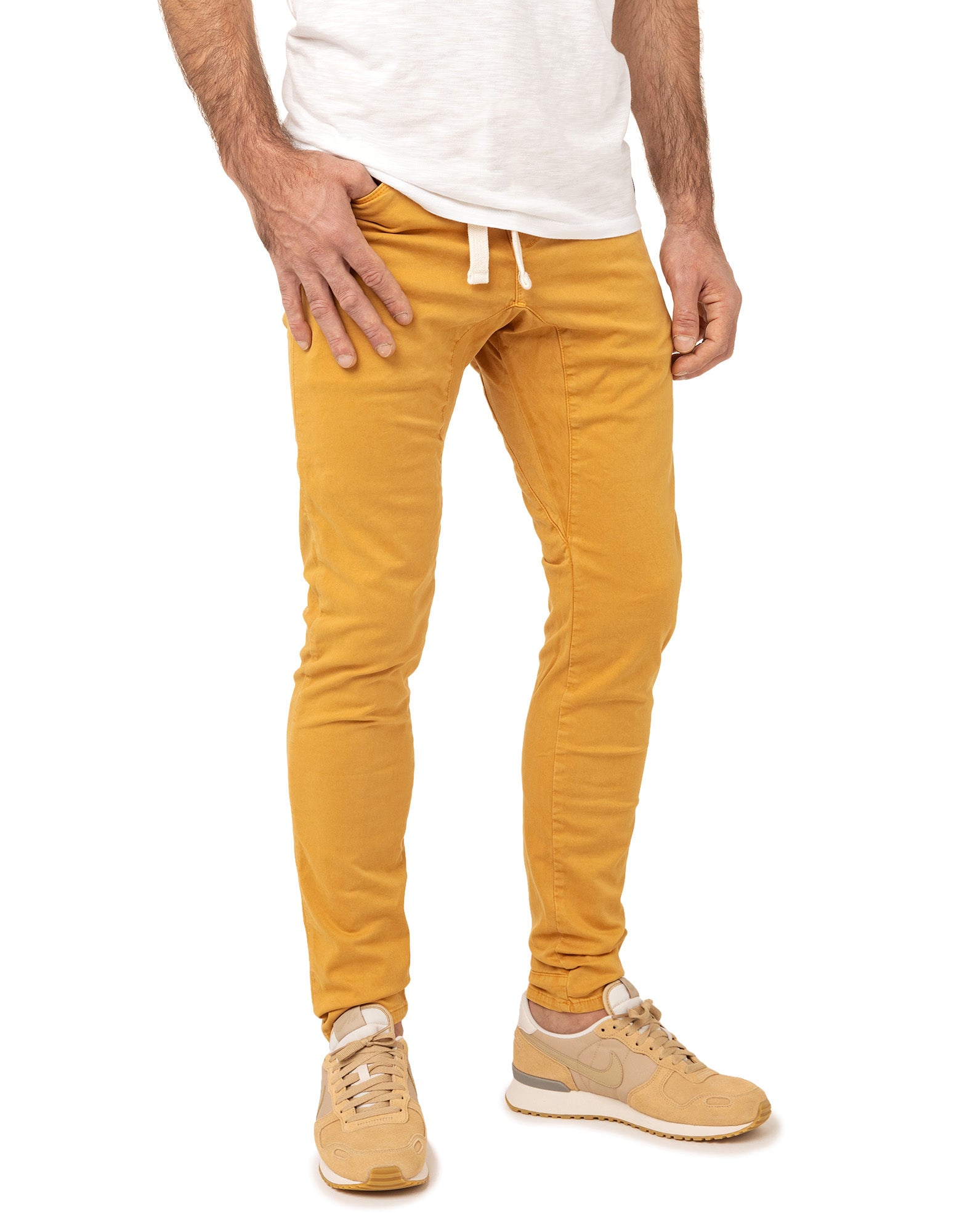 pantalon tapered rubber PULLIN en coton