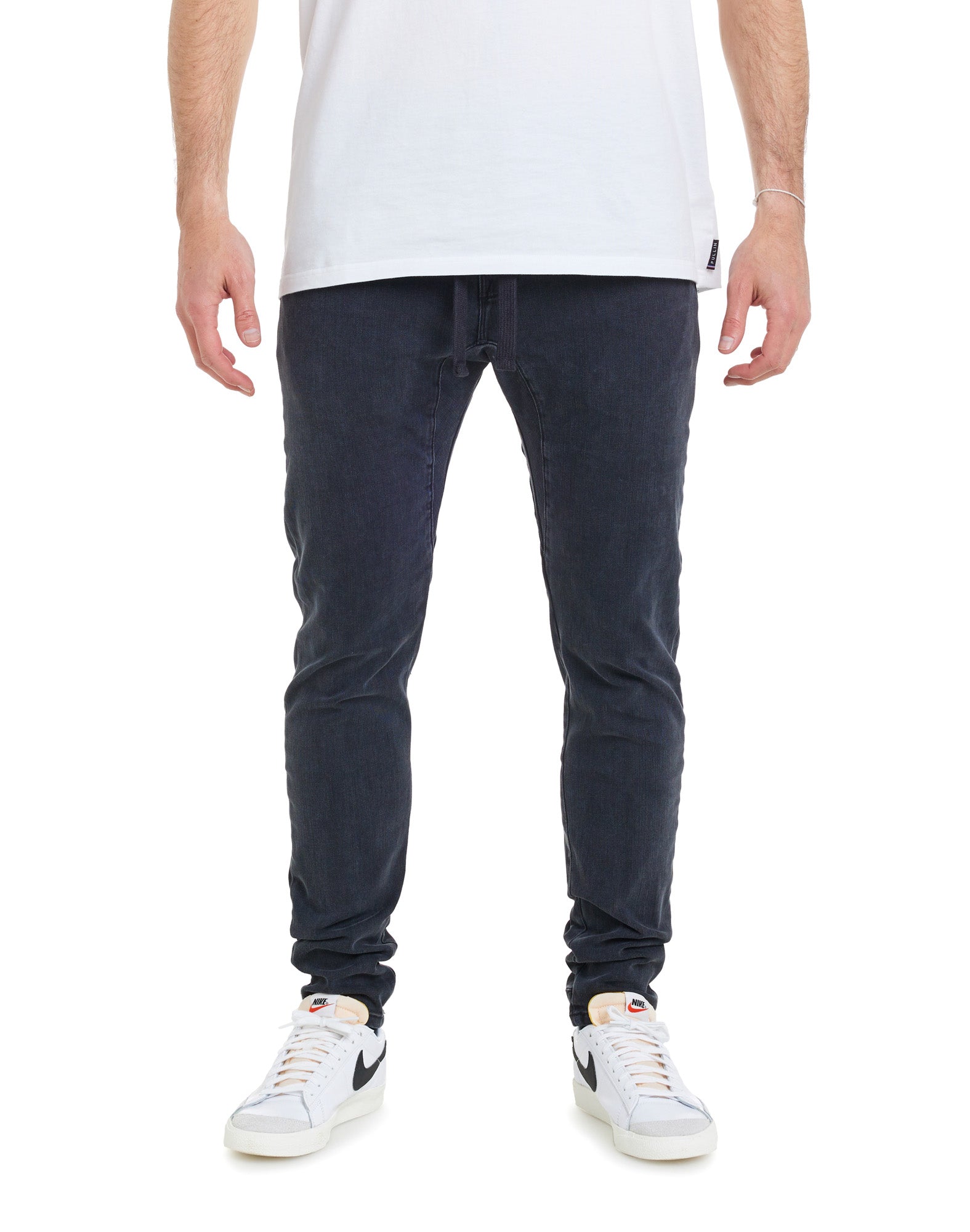 pantalon tapered smoked PULLIN en coton
