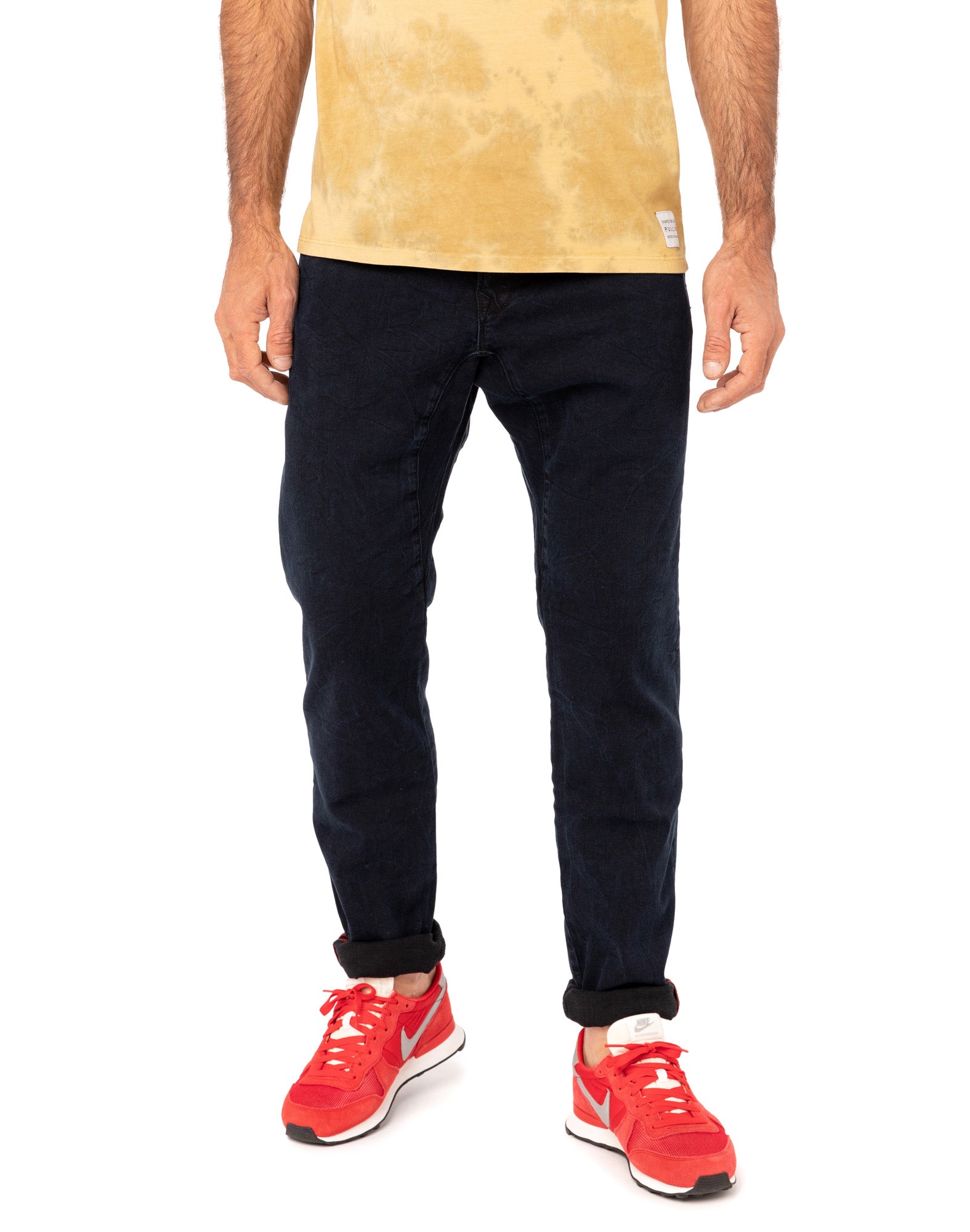 pantalon straight ashblue PULLIN en coton