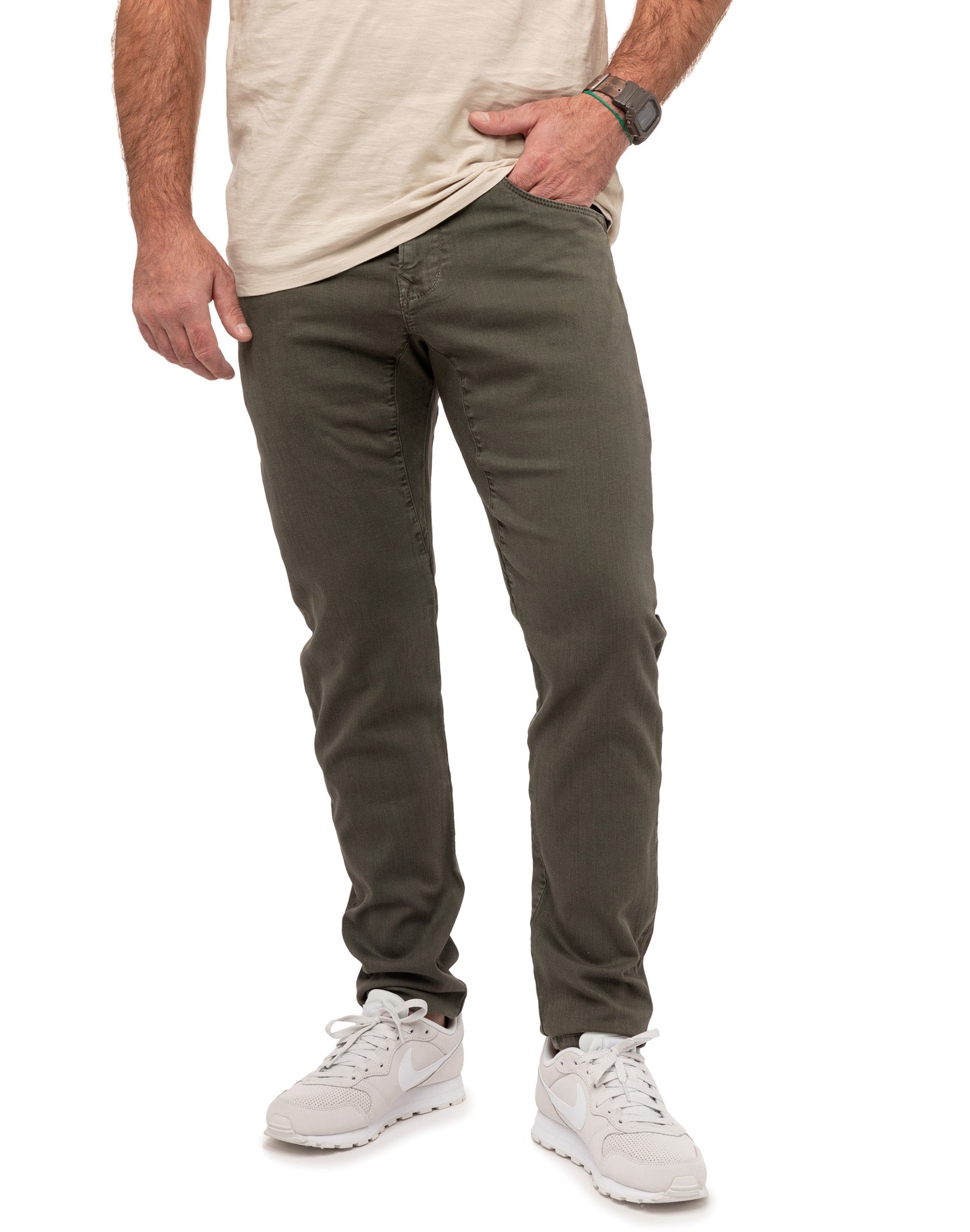 pantalon straight canope PULLIN en coton