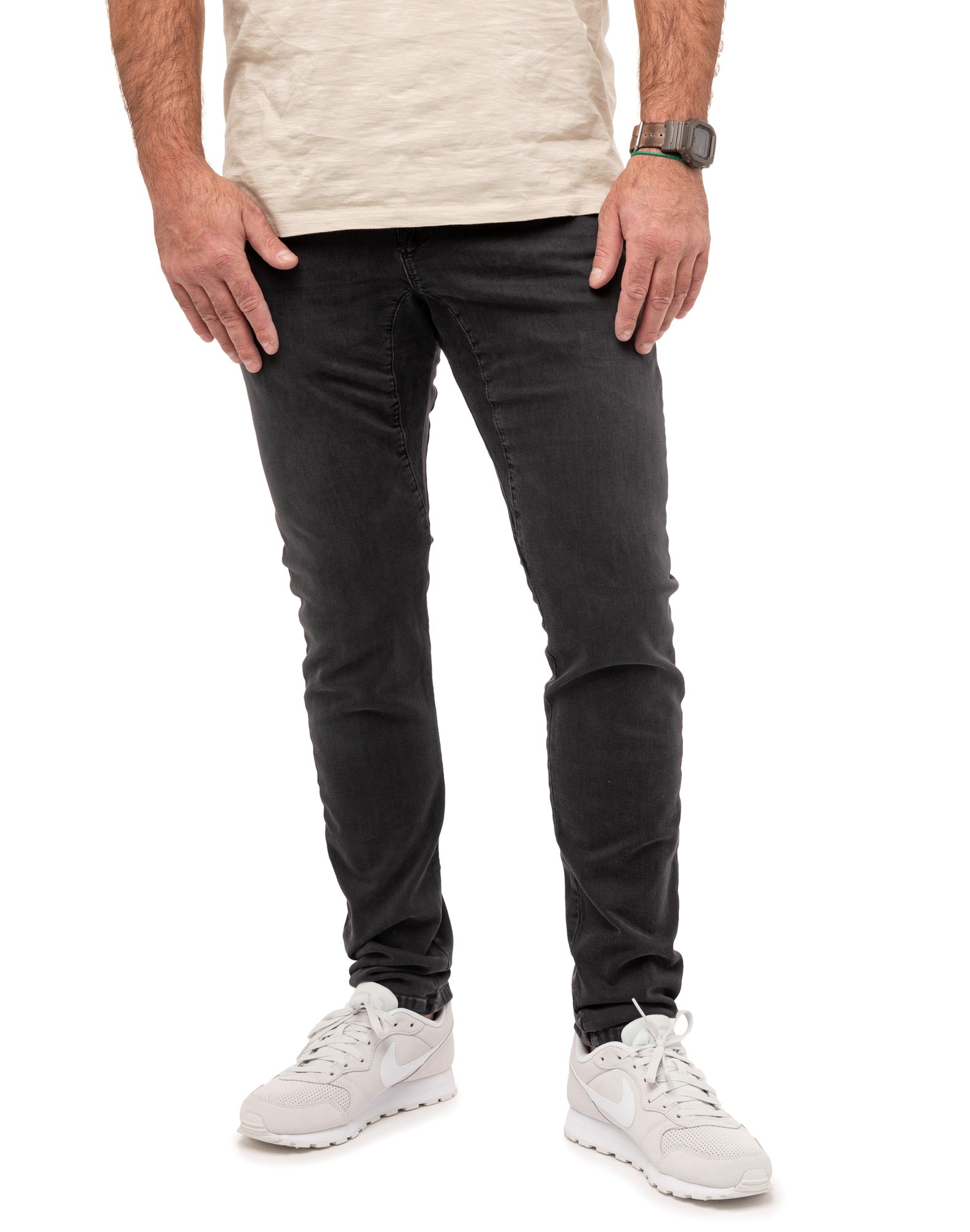 pantalon straight coolgray PULLIN en coton