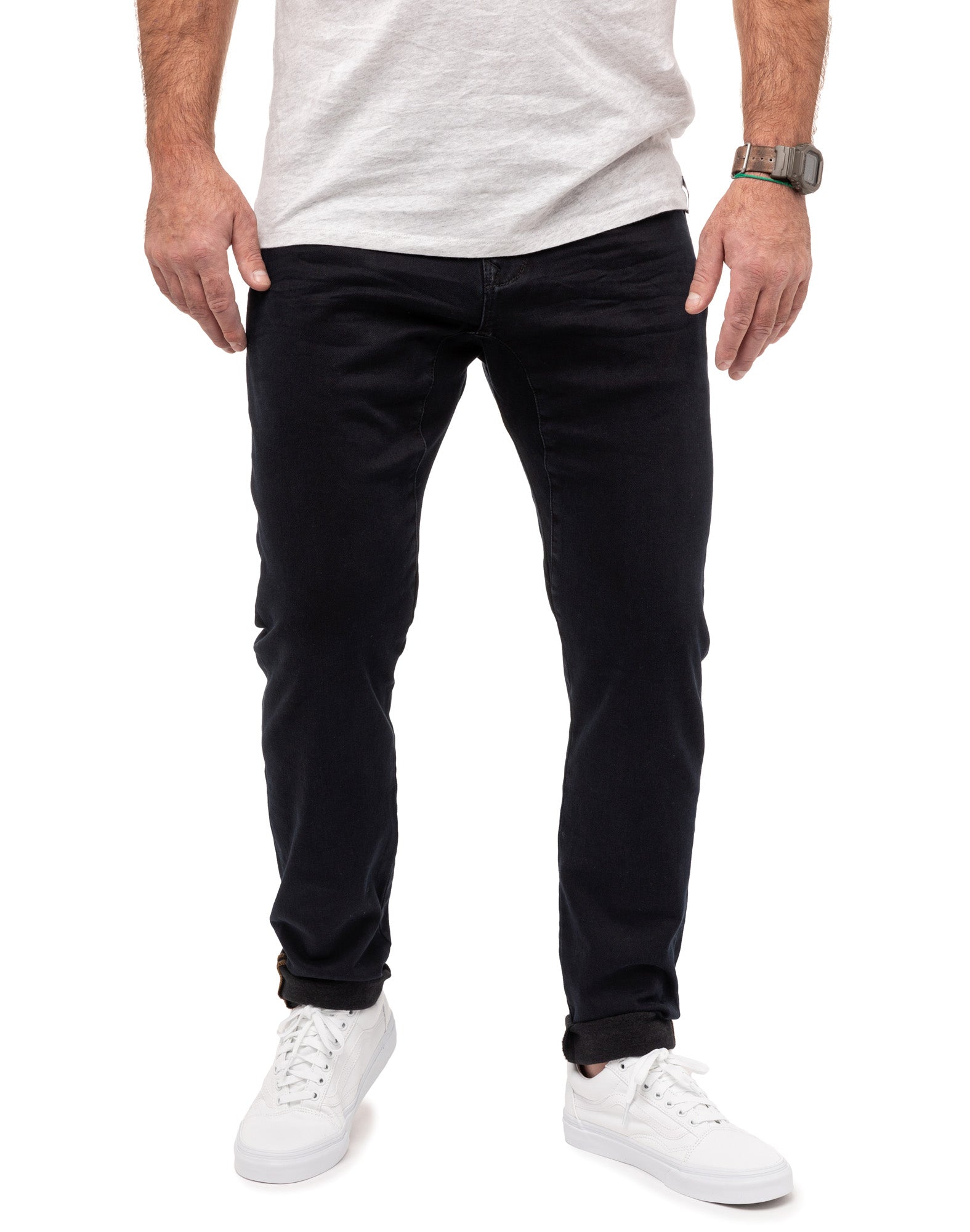 pantalon straight deep PULLIN en coton