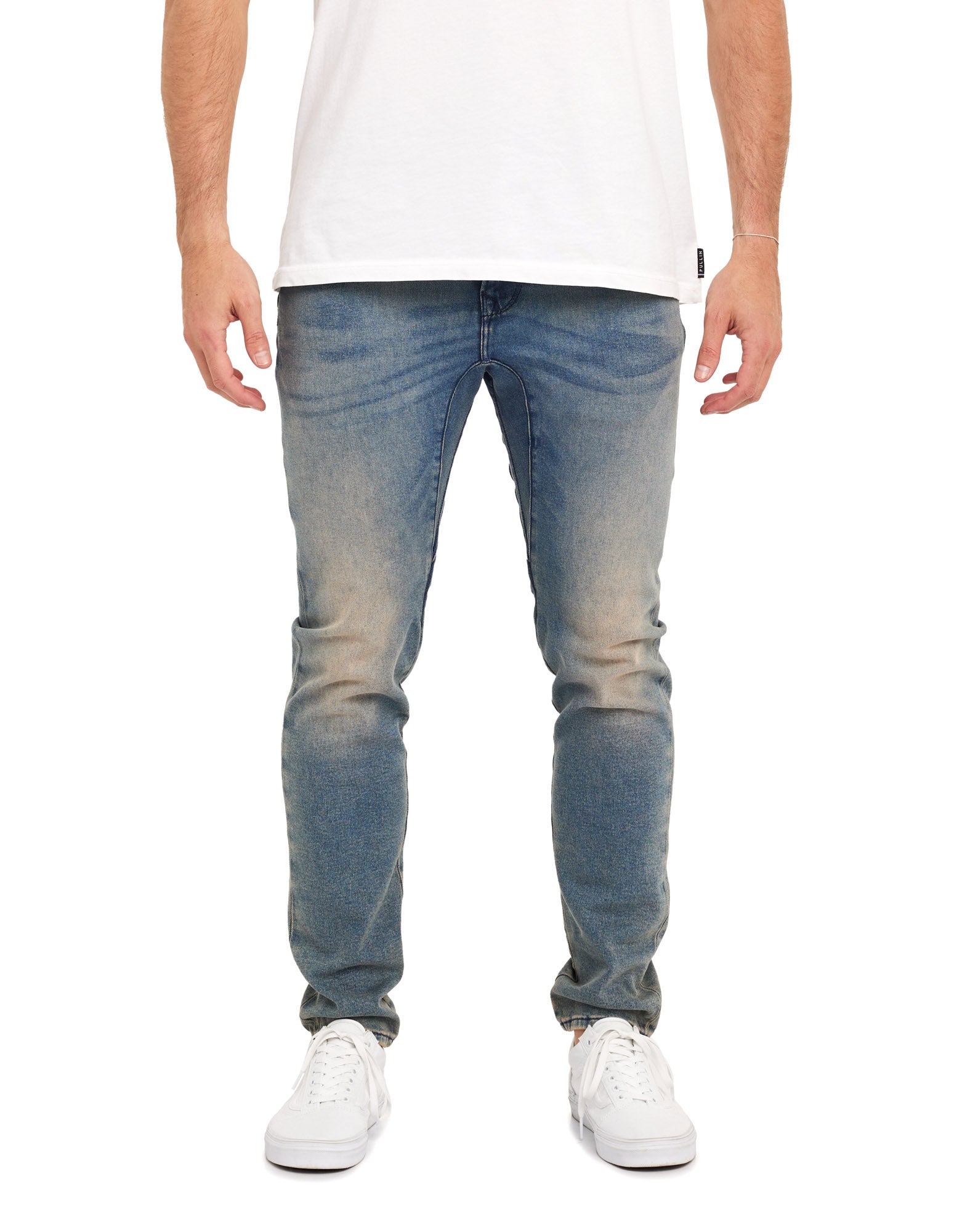 pantalon straight griffin PULLIN en coton