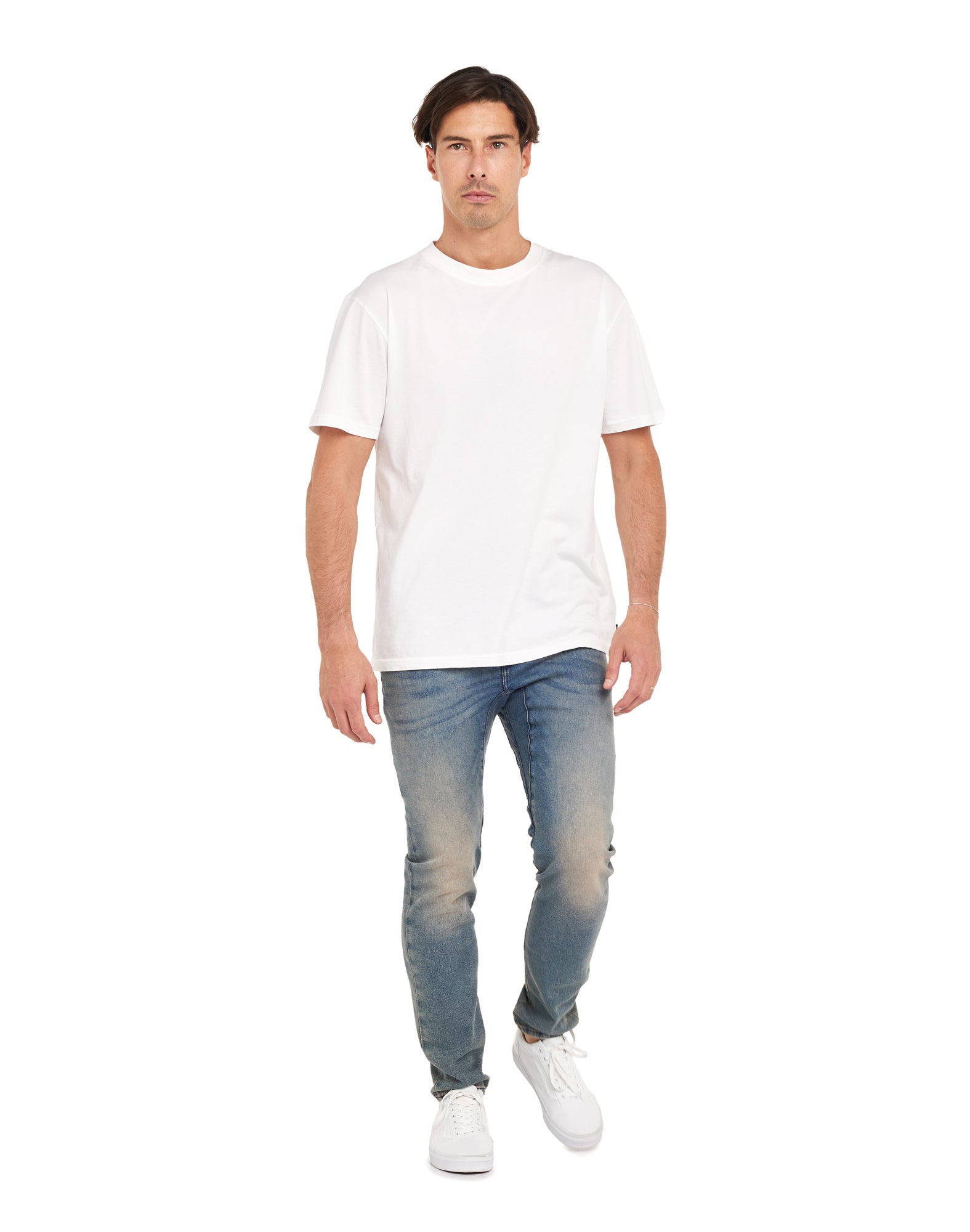 pantalon straight griffin PULLIN en coton
