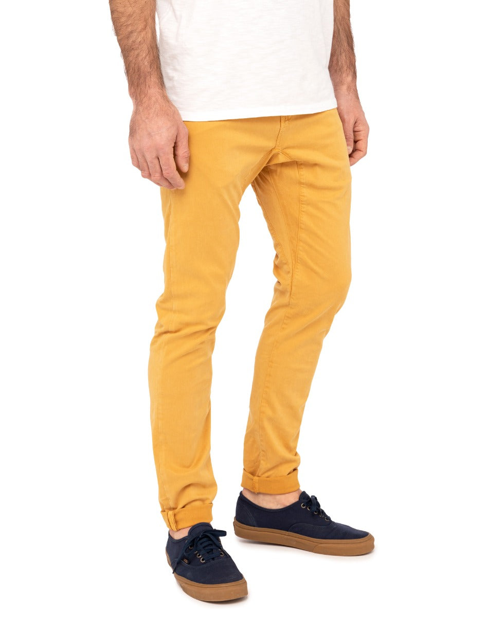 pantalon straight rubber PULLIN en coton